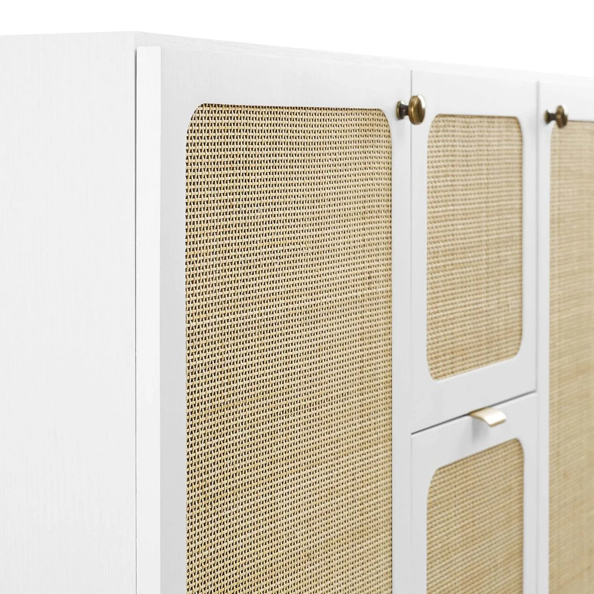 Bathroom Vanity Cabinet with Rattan Doors – Sink Basin Not Included, Various Sizes - Image 130