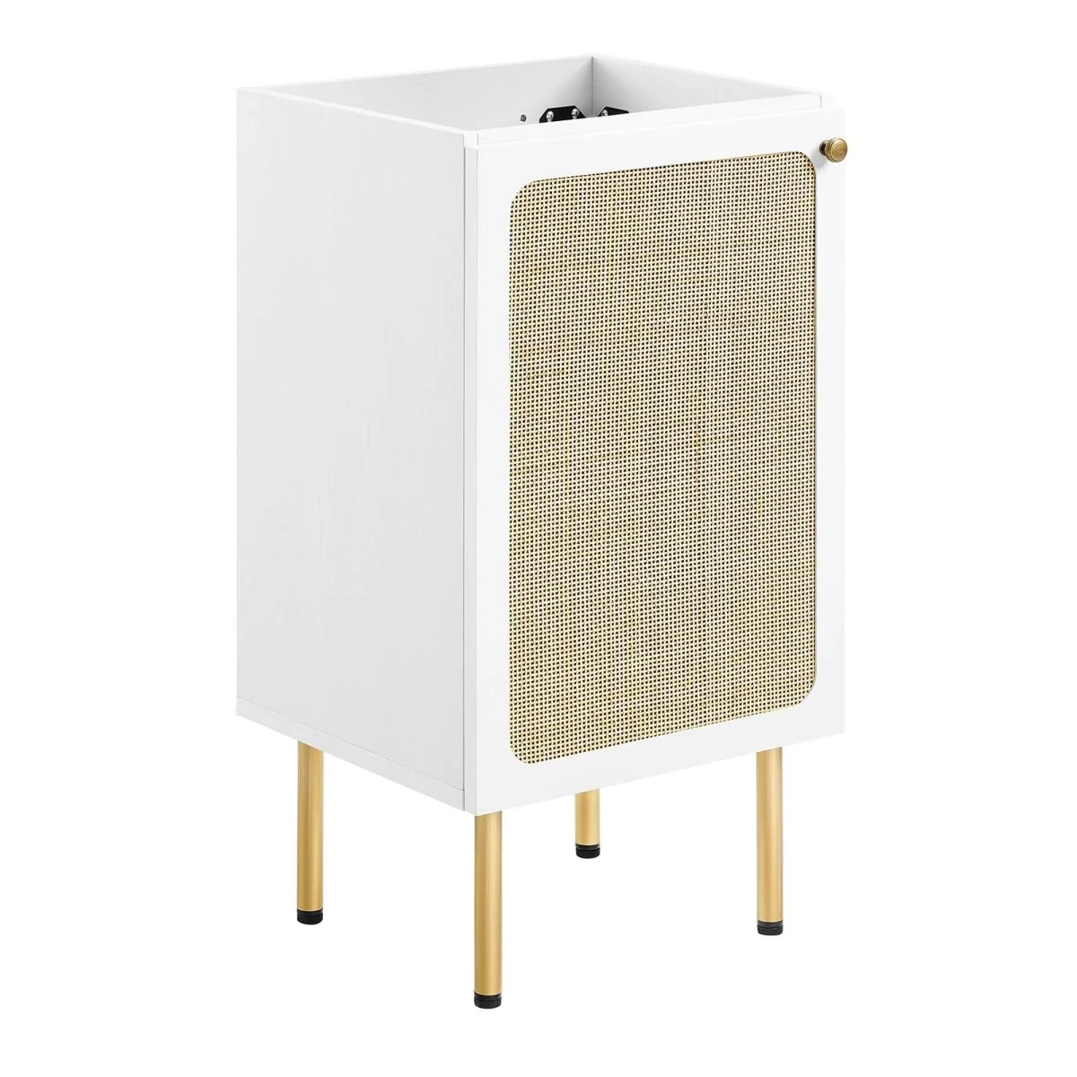 Bathroom Vanity Cabinet with Rattan Doors – Sink Basin Not Included, Various Sizes - Image 21