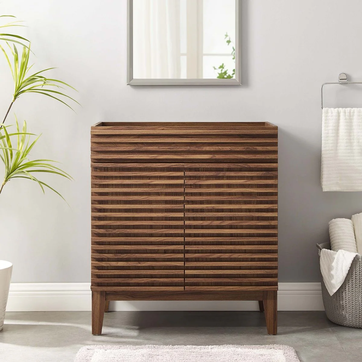 Bathroom Vanity Cabinet with Storage — Mid-Century Modern Design, Durable Construction - Image 16