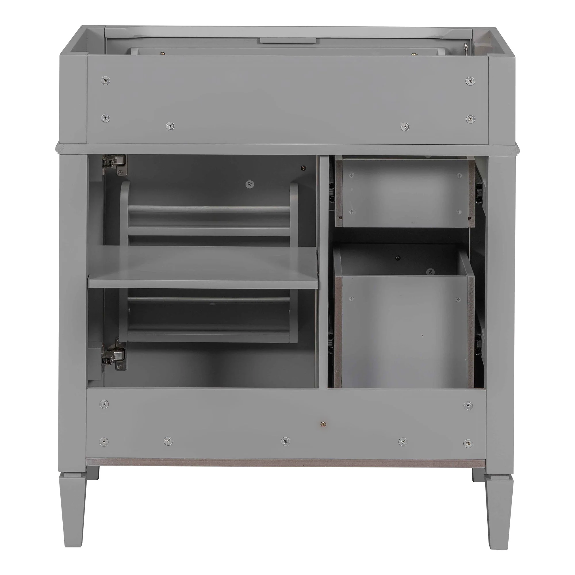 Bathroom Vanity With 2 Drawers And Tip-Out Drawer, Storage Cabinet - Image 104