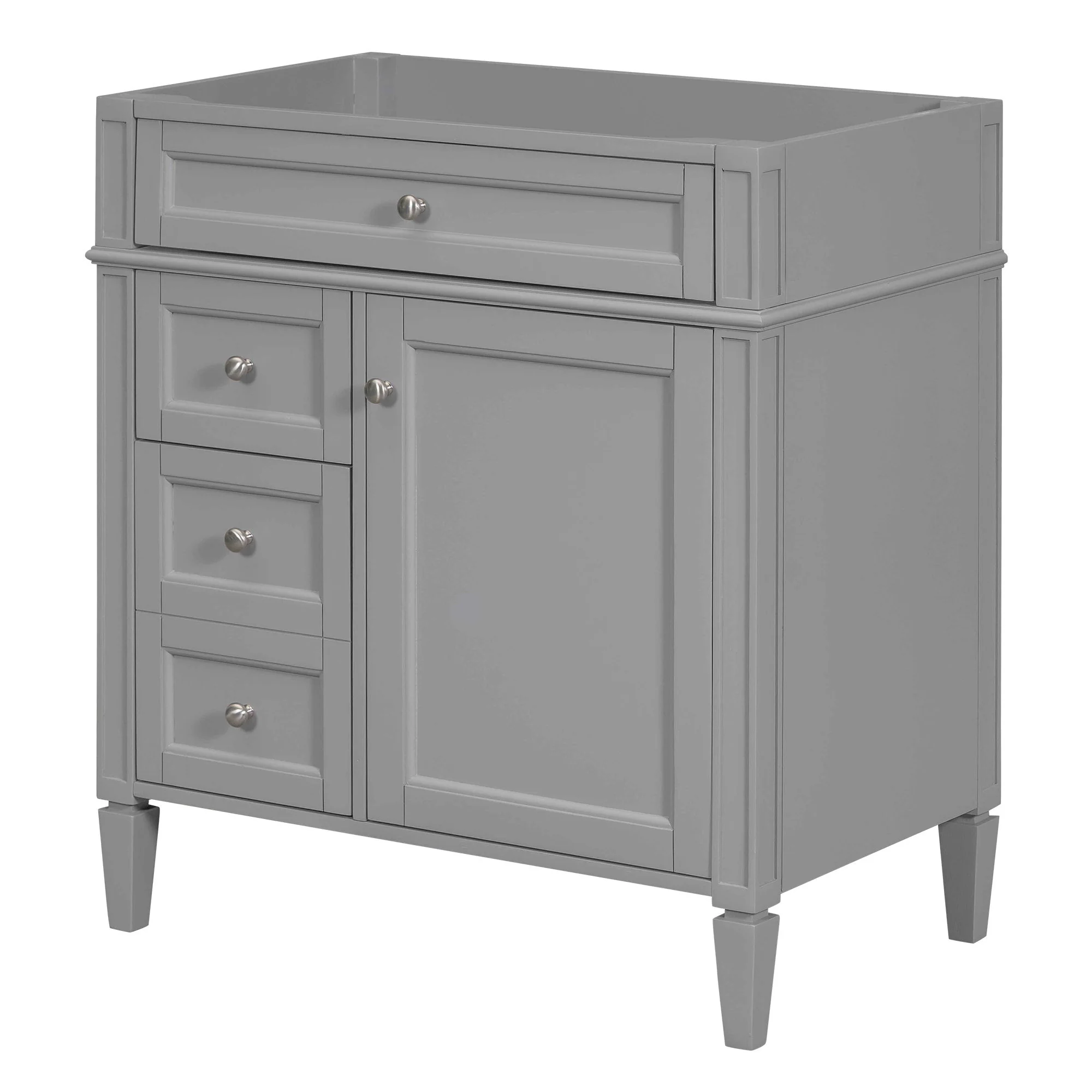 Bathroom Vanity With 2 Drawers And Tip-Out Drawer, Storage Cabinet - Image 12