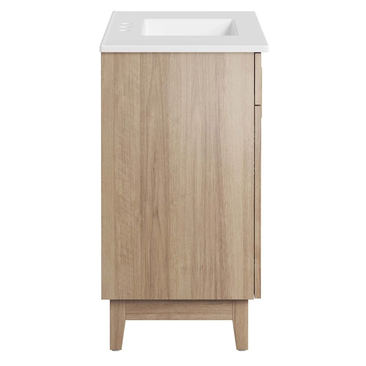 Bathroom Vanity with Ceramic Sink and Storage Cabinet for Bath, Contemporary Vanity Unit - Image 93