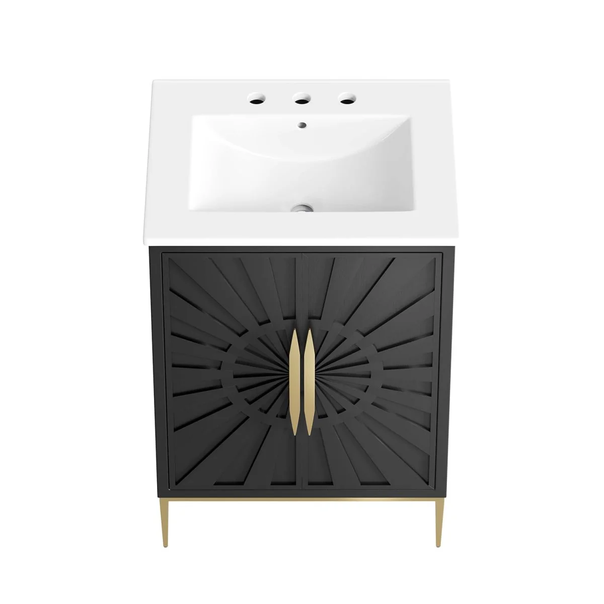 Bathroom Vanity with Ceramic Sink Top – Modern Vanity Unit for Bathroom - Image 31