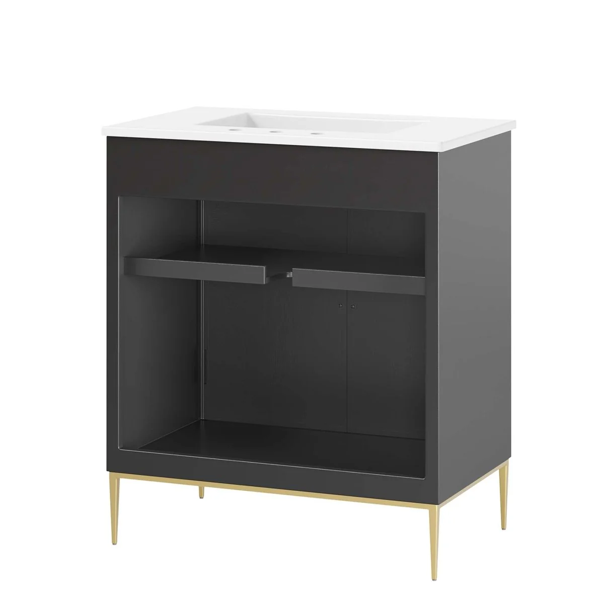 Bathroom Vanity with Ceramic Sink Top – Modern Vanity Unit for Bathroom - Image 50