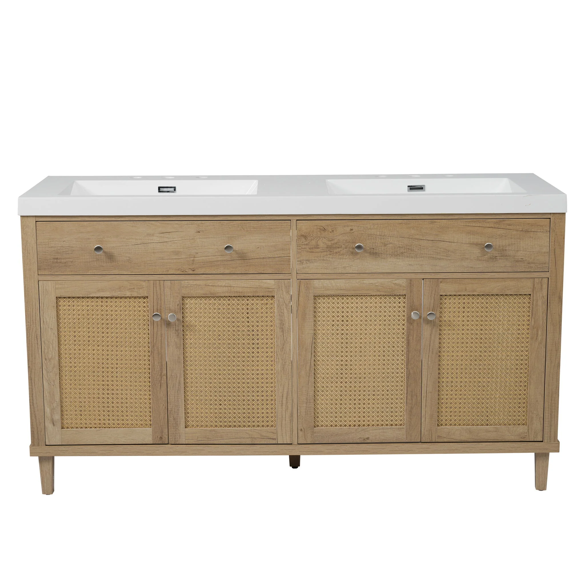 Bathroom Vanity With Double Sink, Large Storage Space - Image 2