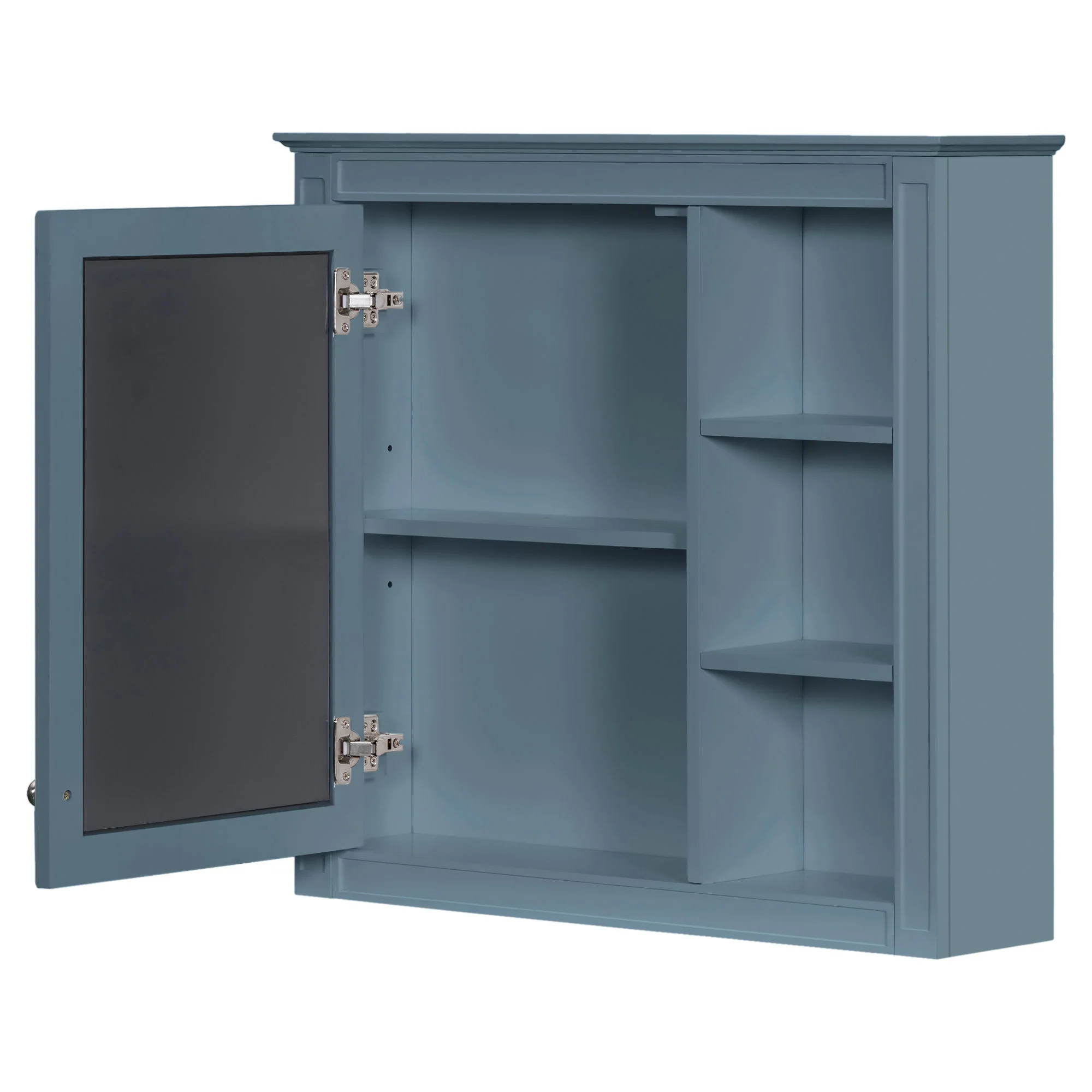 Bathroom Vanity With Medicine Cabinet, Royal Mirror Cabinet, Modern Bathroom Storage Cabinet With 2 Soft Closing Doors And 4 Drawers - Image 3
