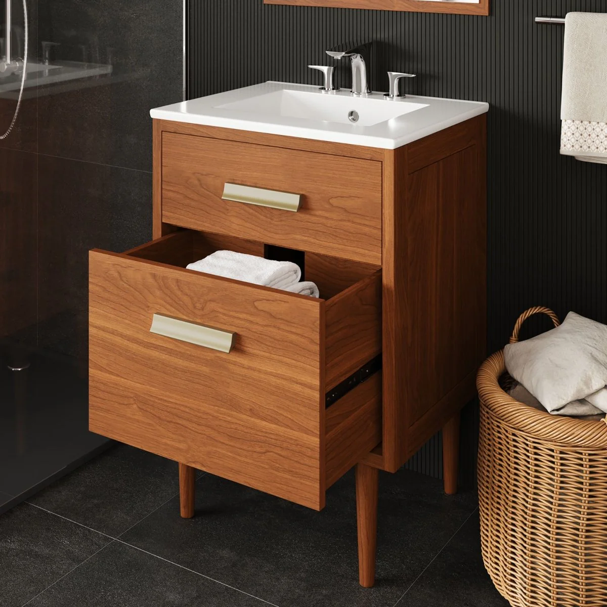 Bathroom Vanity with Sink — Available in Multiple Sizes and Finishes for Bathrooms - Image 3