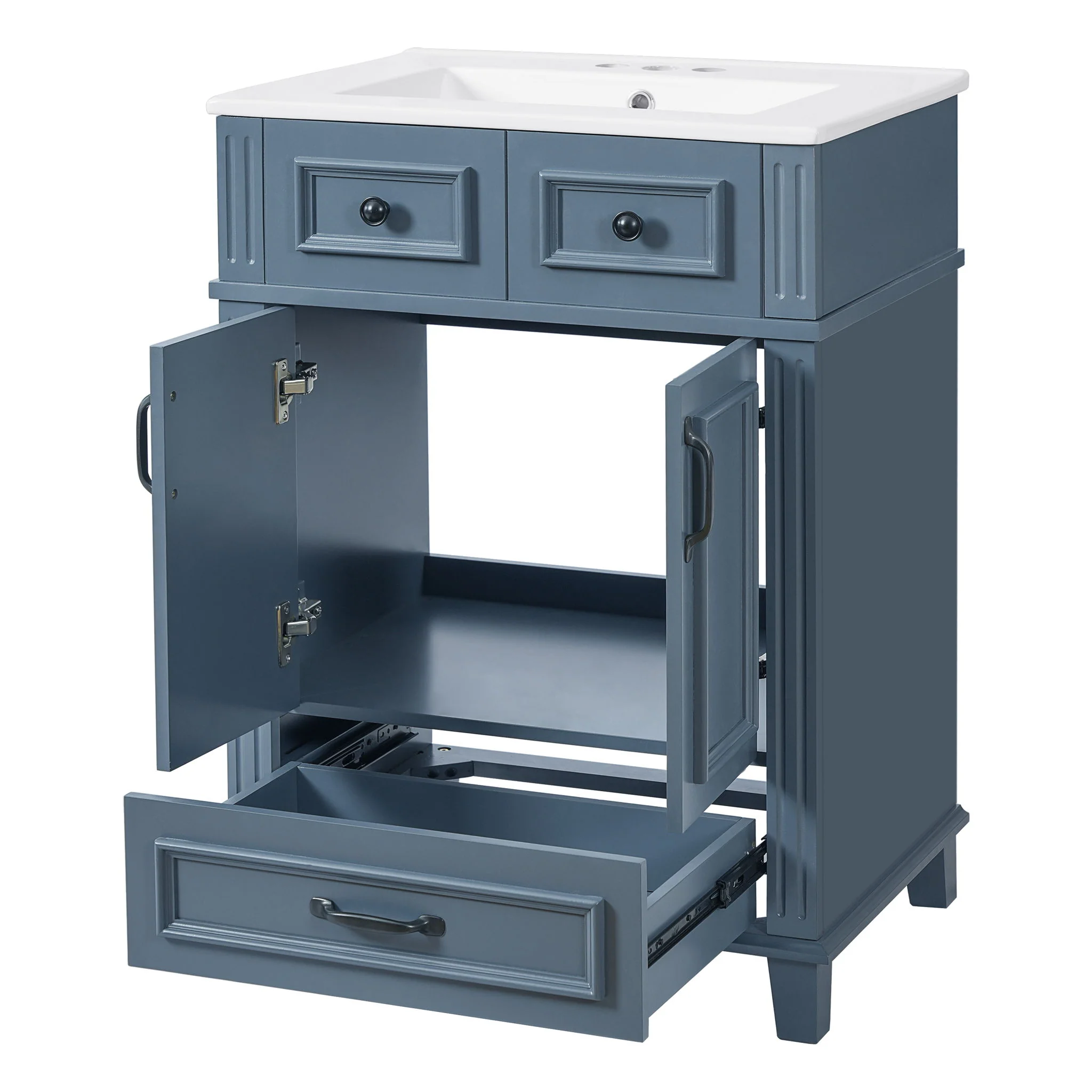 Bathroom Vanity With Sink, Storage Cabinet - Image 22