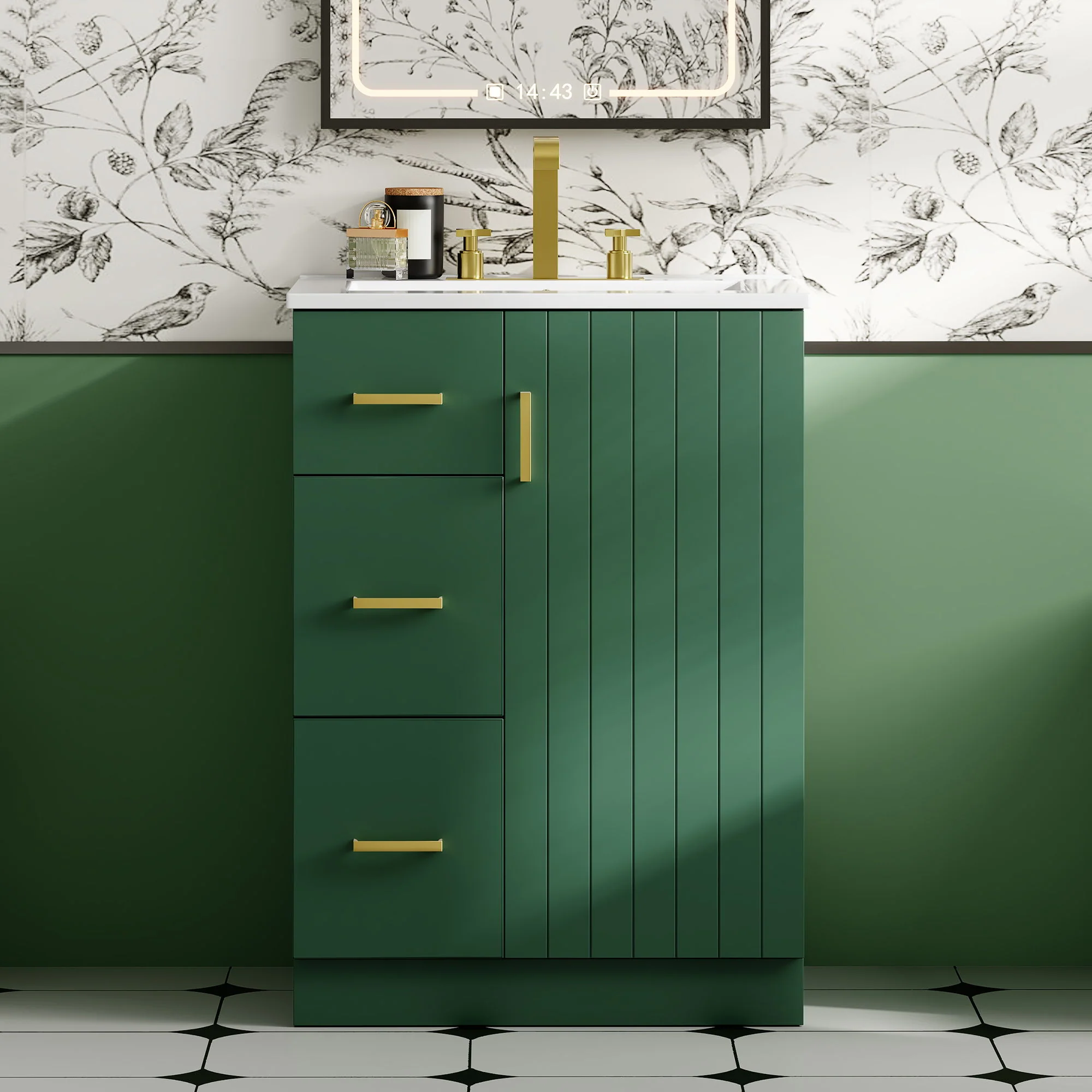 Bathroom Vanity With Under Mount Sink, 2 Drawers And Soft Closing Door - Image 10
