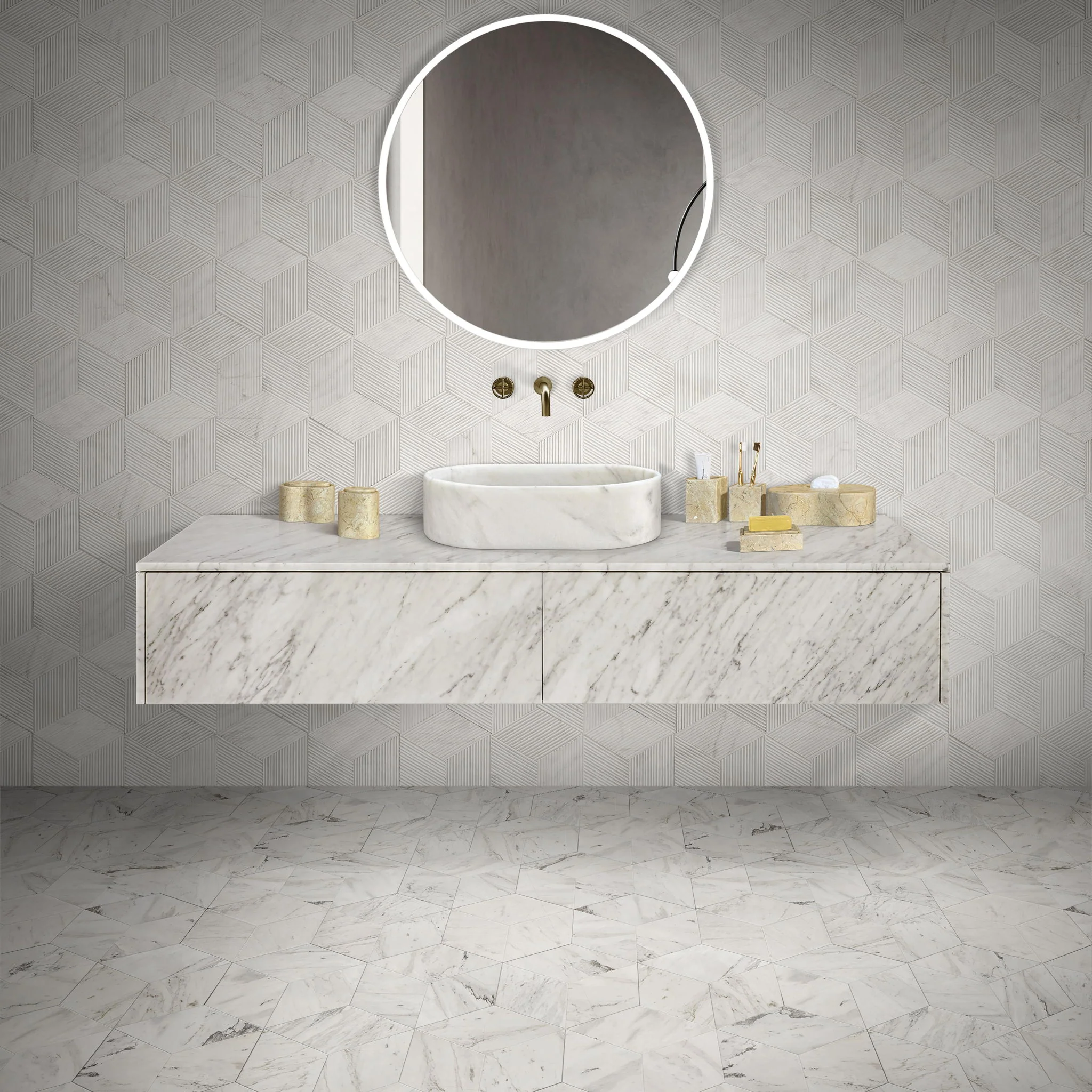 Bathroom Vessel Sink, Semi Polished Surface - Image 16