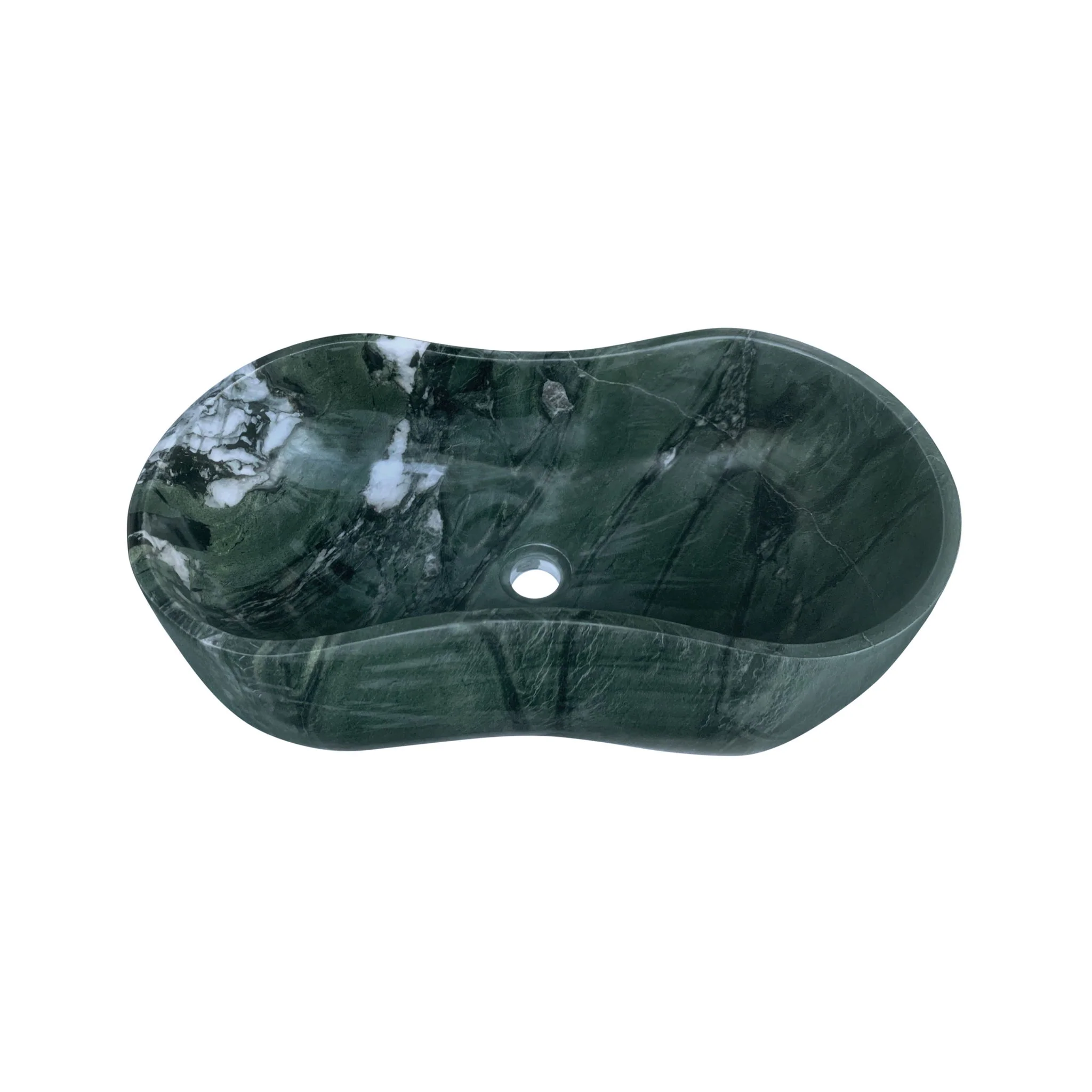 Bathroom Vessel Sink With Wavy Design - Image 42