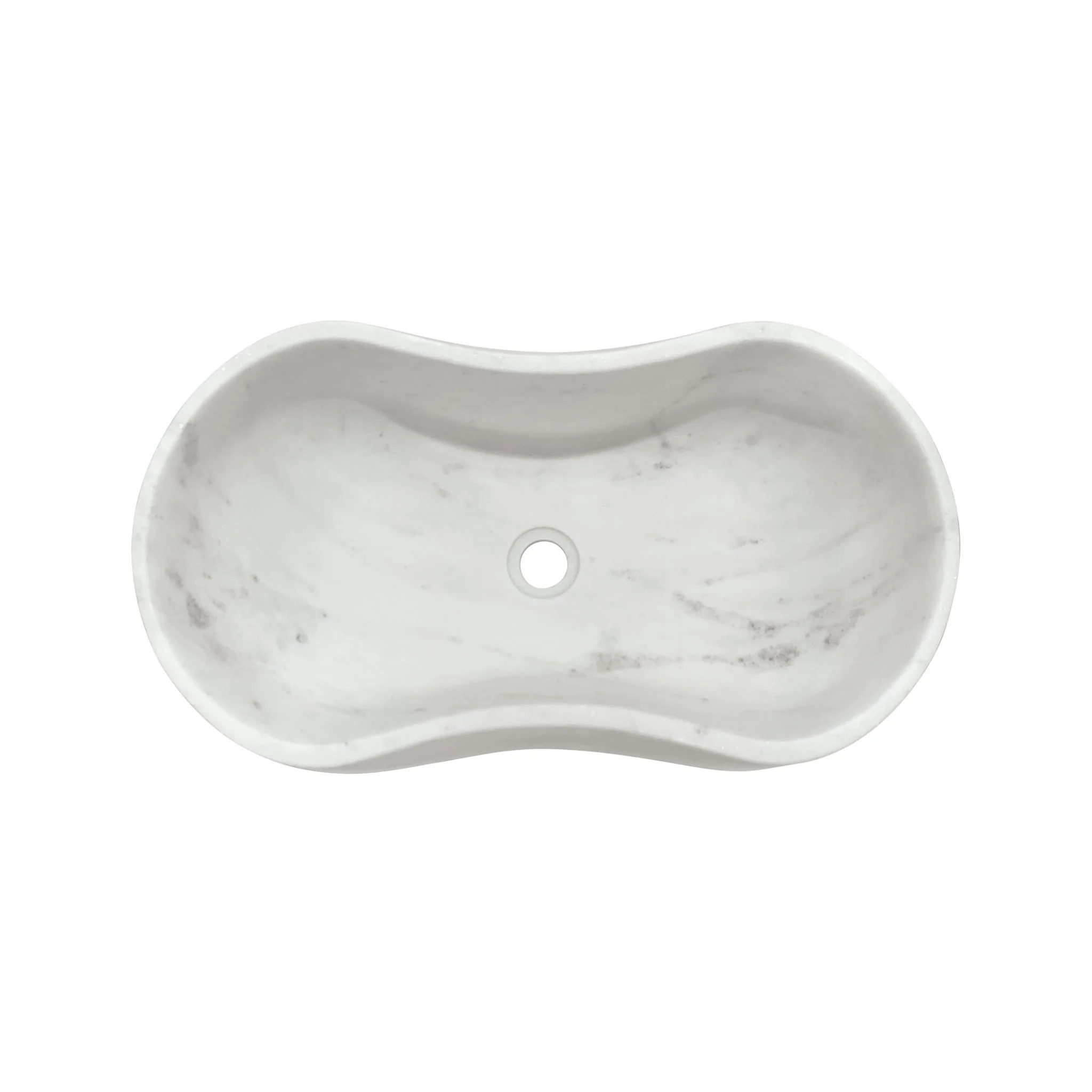 Bathroom Vessel Sink With Wavy Design - Image 9