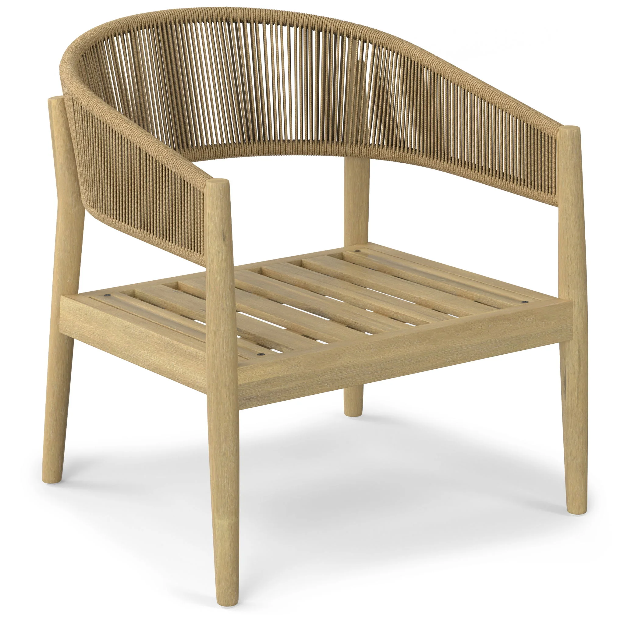 Bayshore - Outdoor Conversation Chair (Set of 2) - Natural - Image 6