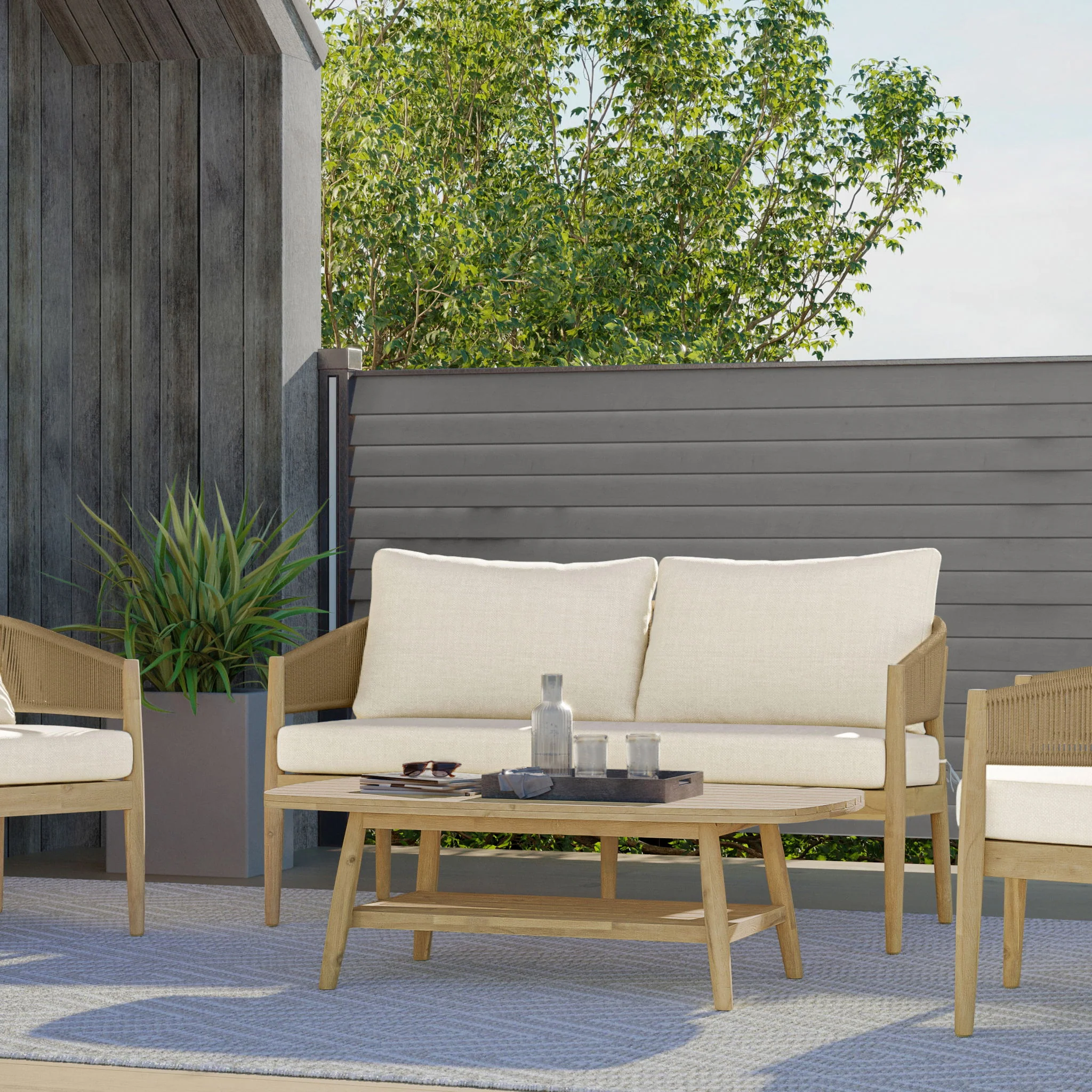 Bayshore - Outdoor Sofa - Natural - Image 2