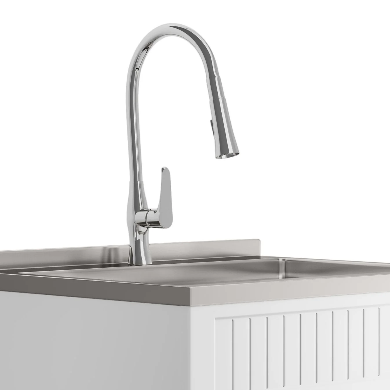Beckham - Laundry Cabinet & Faucet And Stainless Steel Sink - Image 14