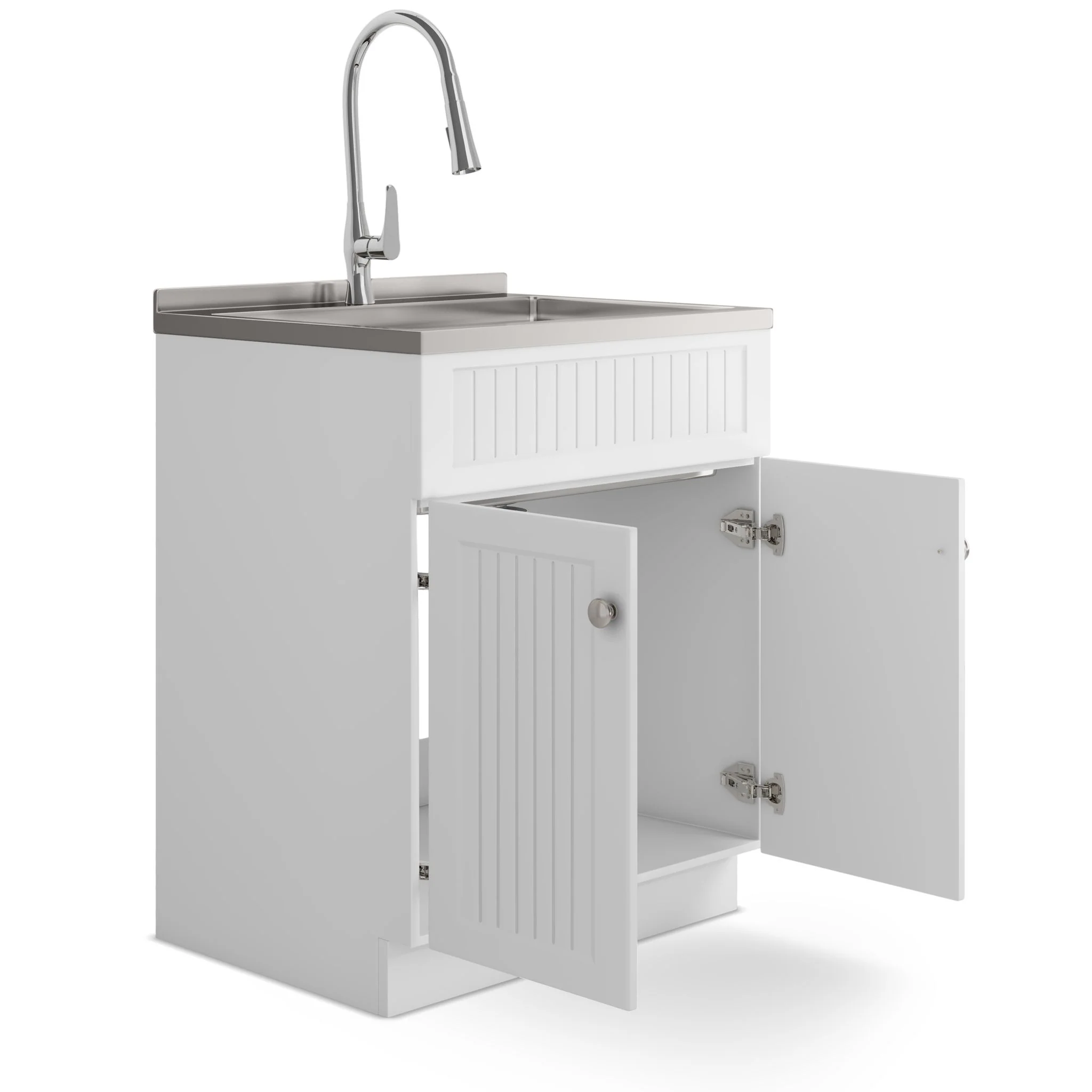 Beckham - Laundry Cabinet & Faucet And Stainless Steel Sink - Image 15