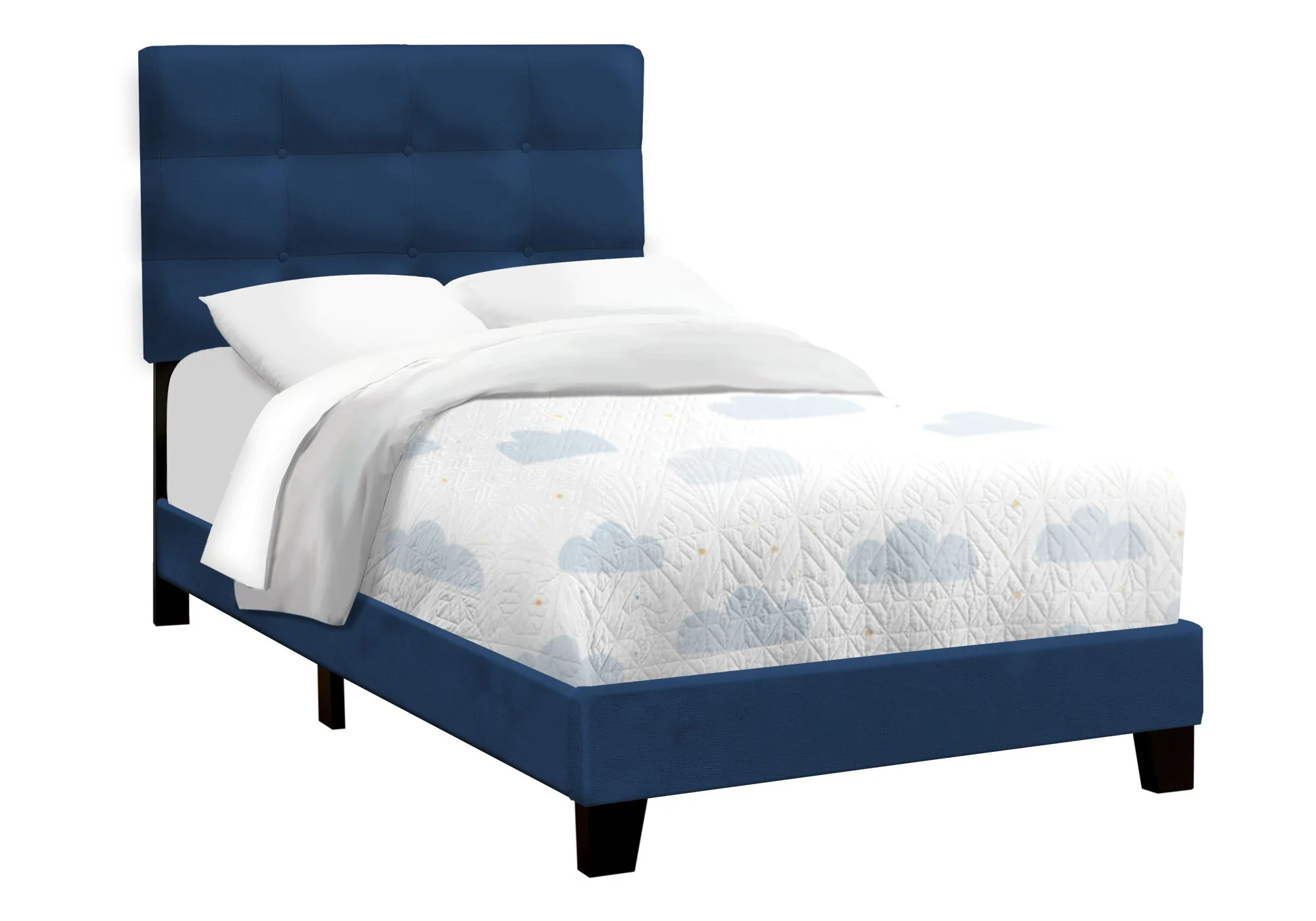 Bed, Upholstered, Frame Only, Transitional - Image 20