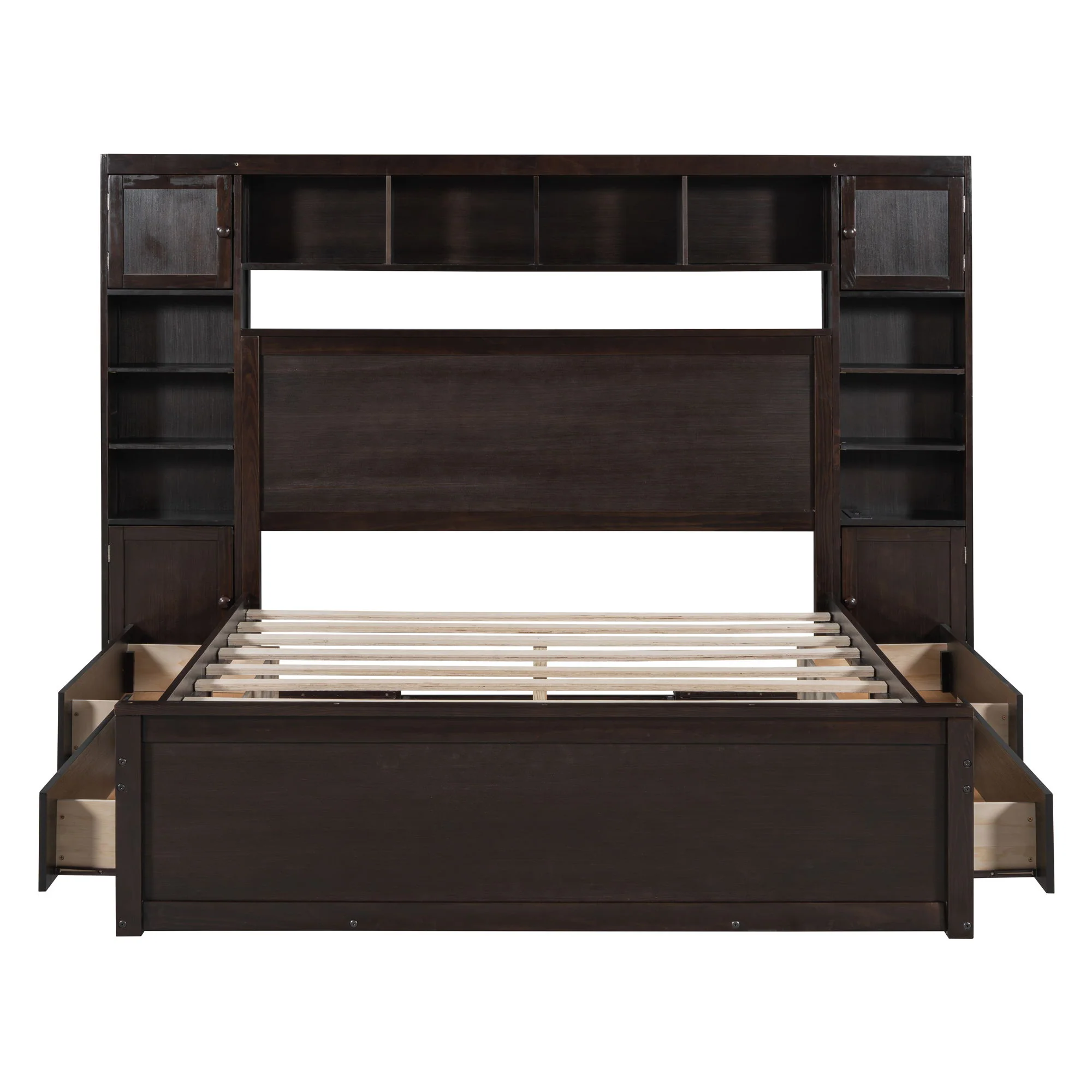 Bed With All In One Cabinet, Shelf And Sockets - Image 5