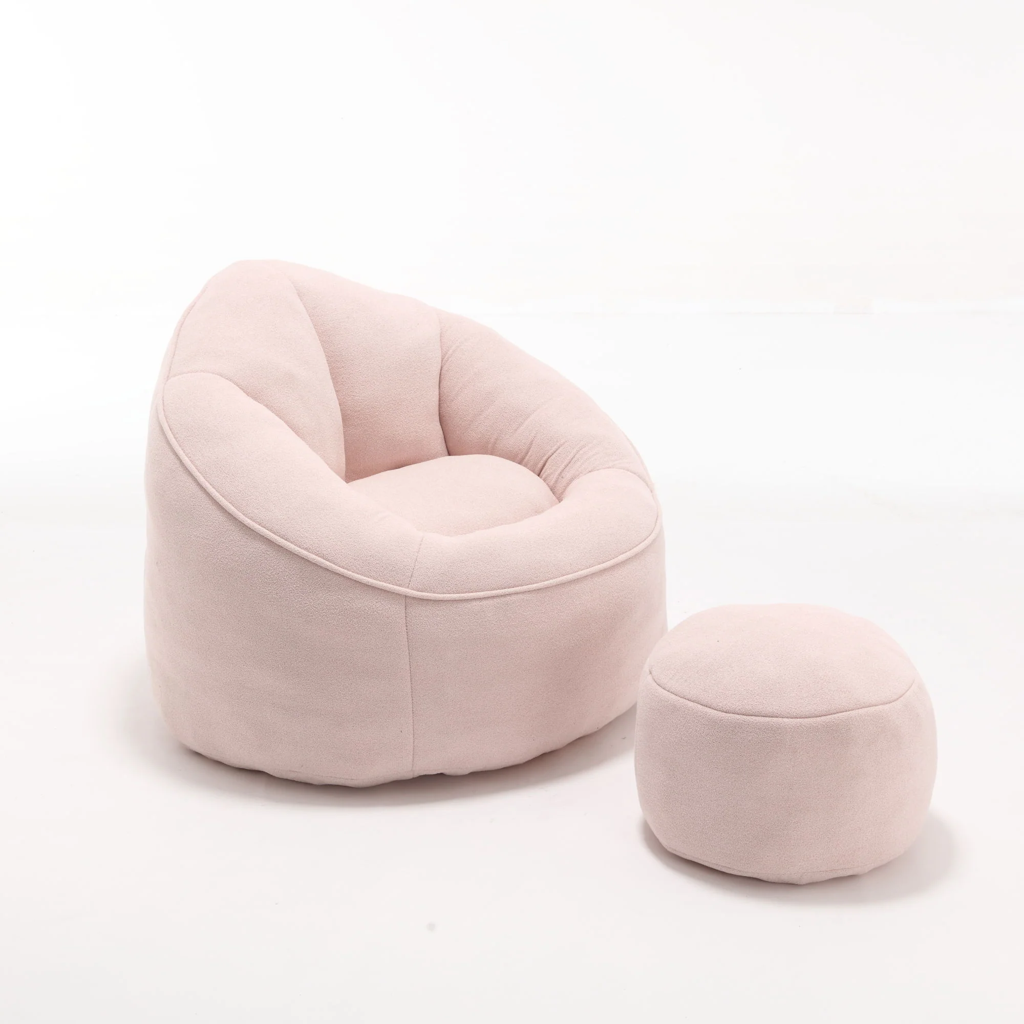 Bedding Bean Bag Sofa Chair High Pressure Foam With Footrest - Image 3