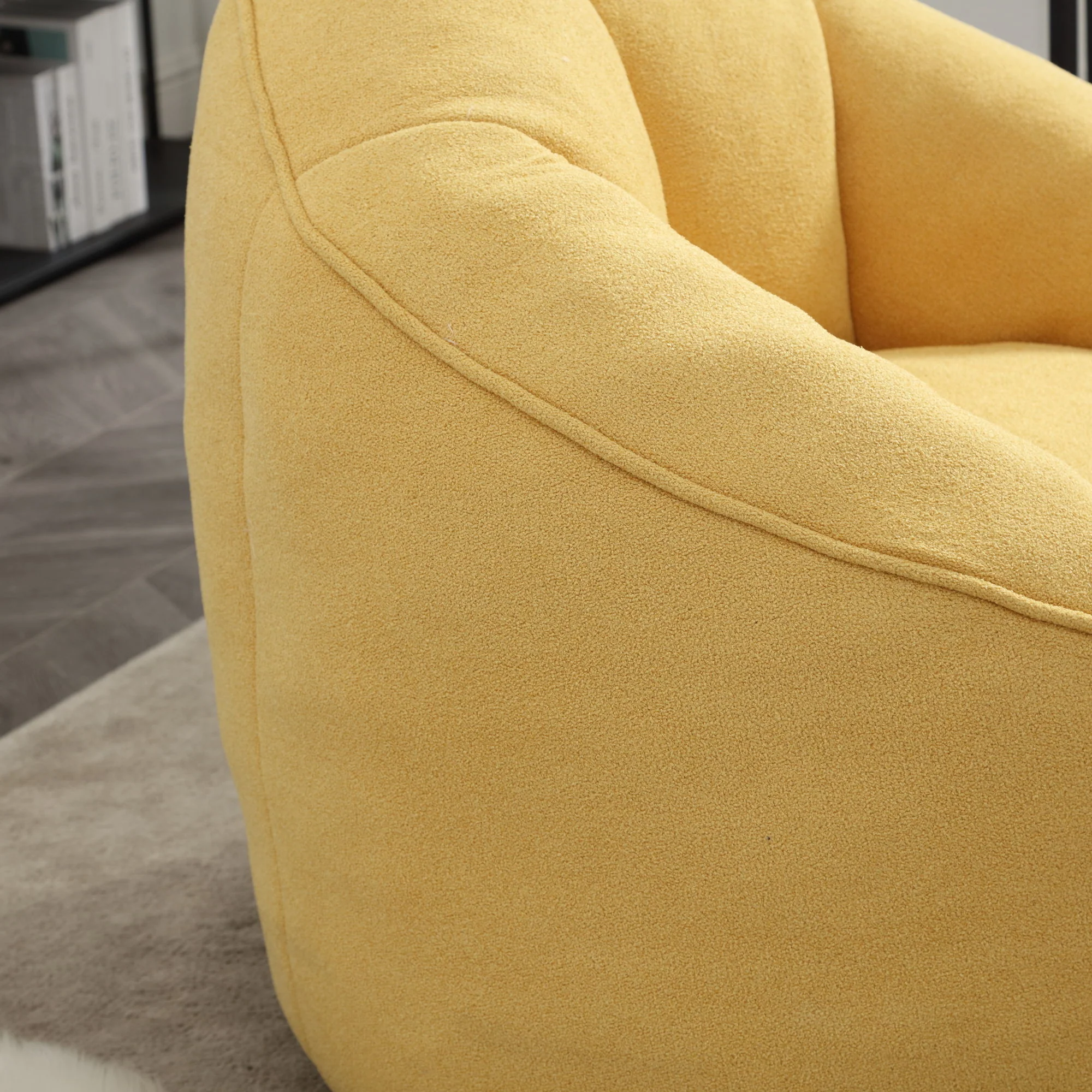 Bedding Bean Bag Sofa Chair High Pressure Foam With Footrest - Image 35