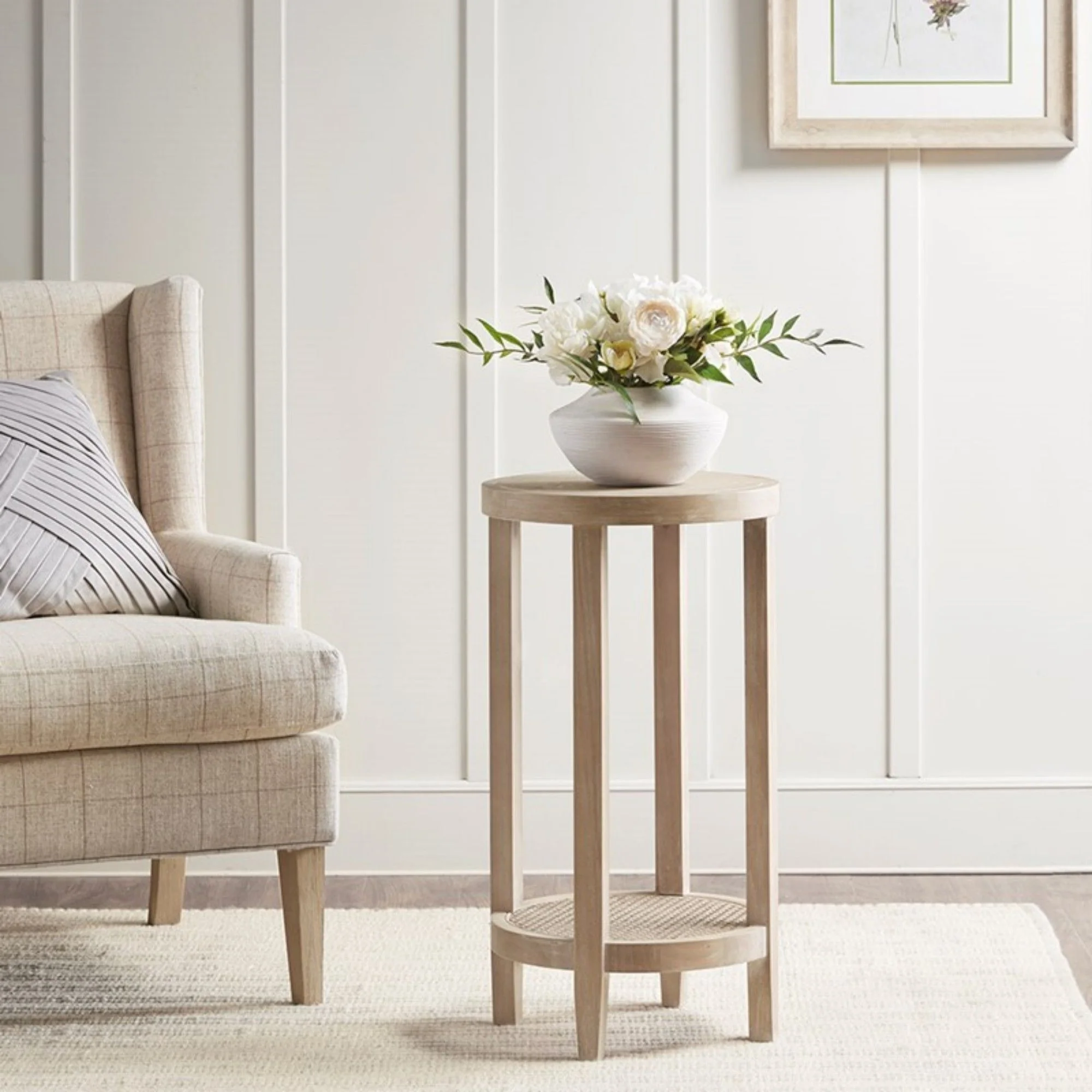 Bedford - Round Accent Table - Reclaimed Wheat - Image 4