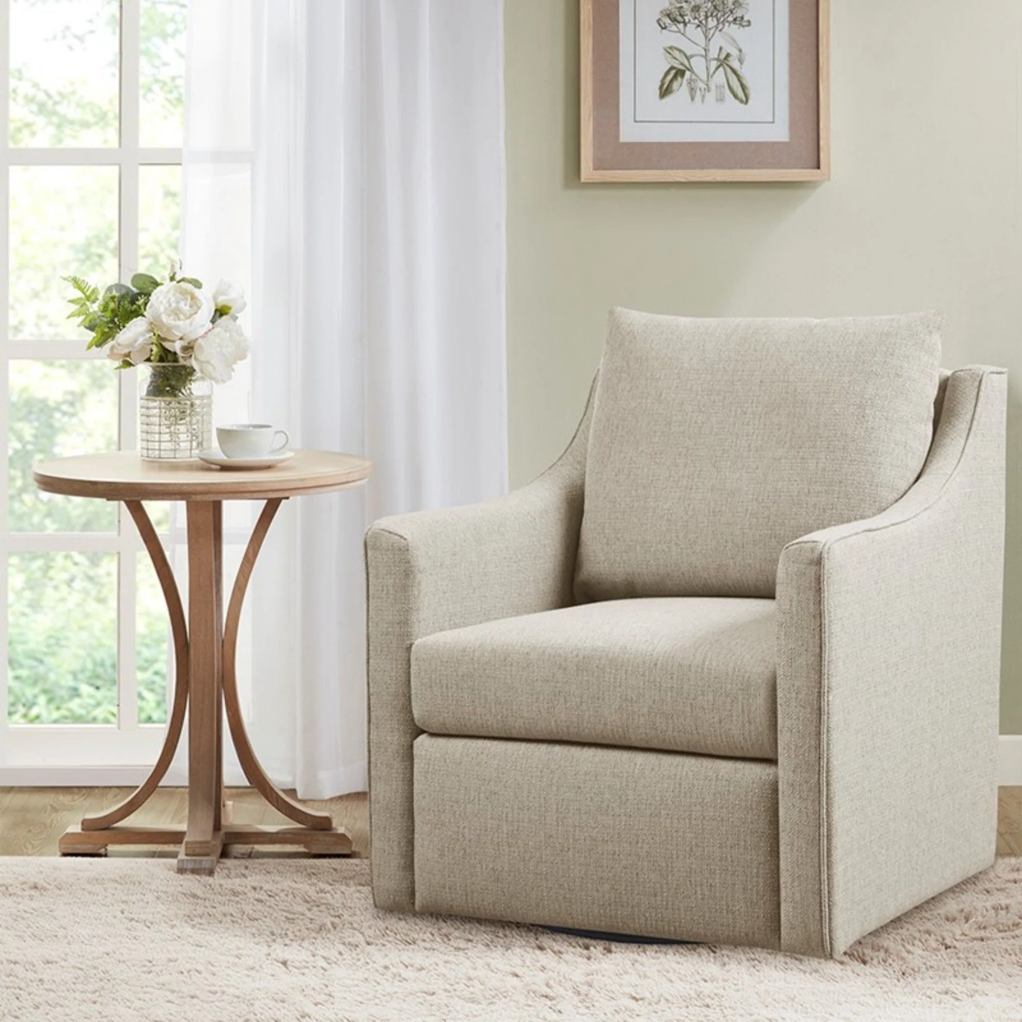 Bedford - Swivel Armchair - Natural - Image 3