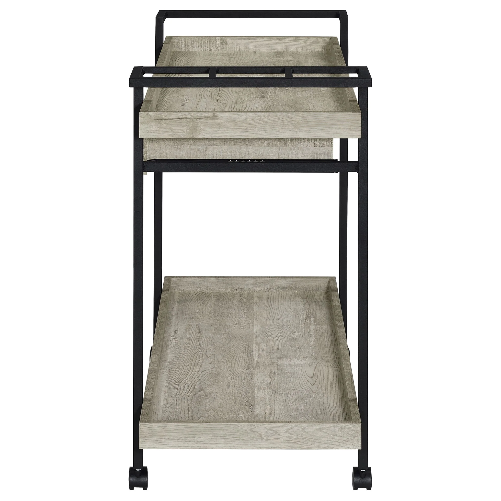 Begonia - 1 Drawer Cart - Driftwood - Image 2