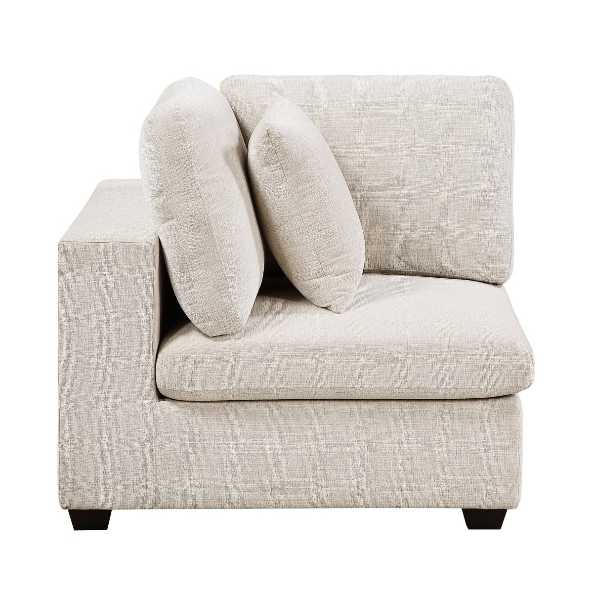 Beige Chenille Modular Corner Seat - Image 2