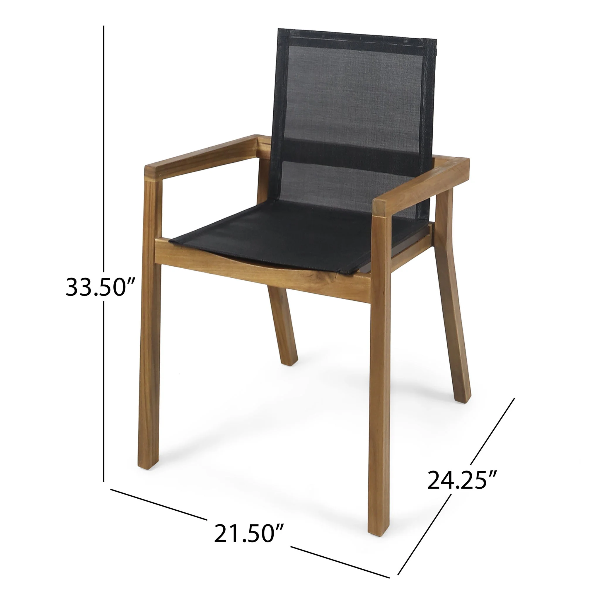 Belfast - Dining Chair With Acacia Wood Frame And Seating (Set of 2) - Image 10