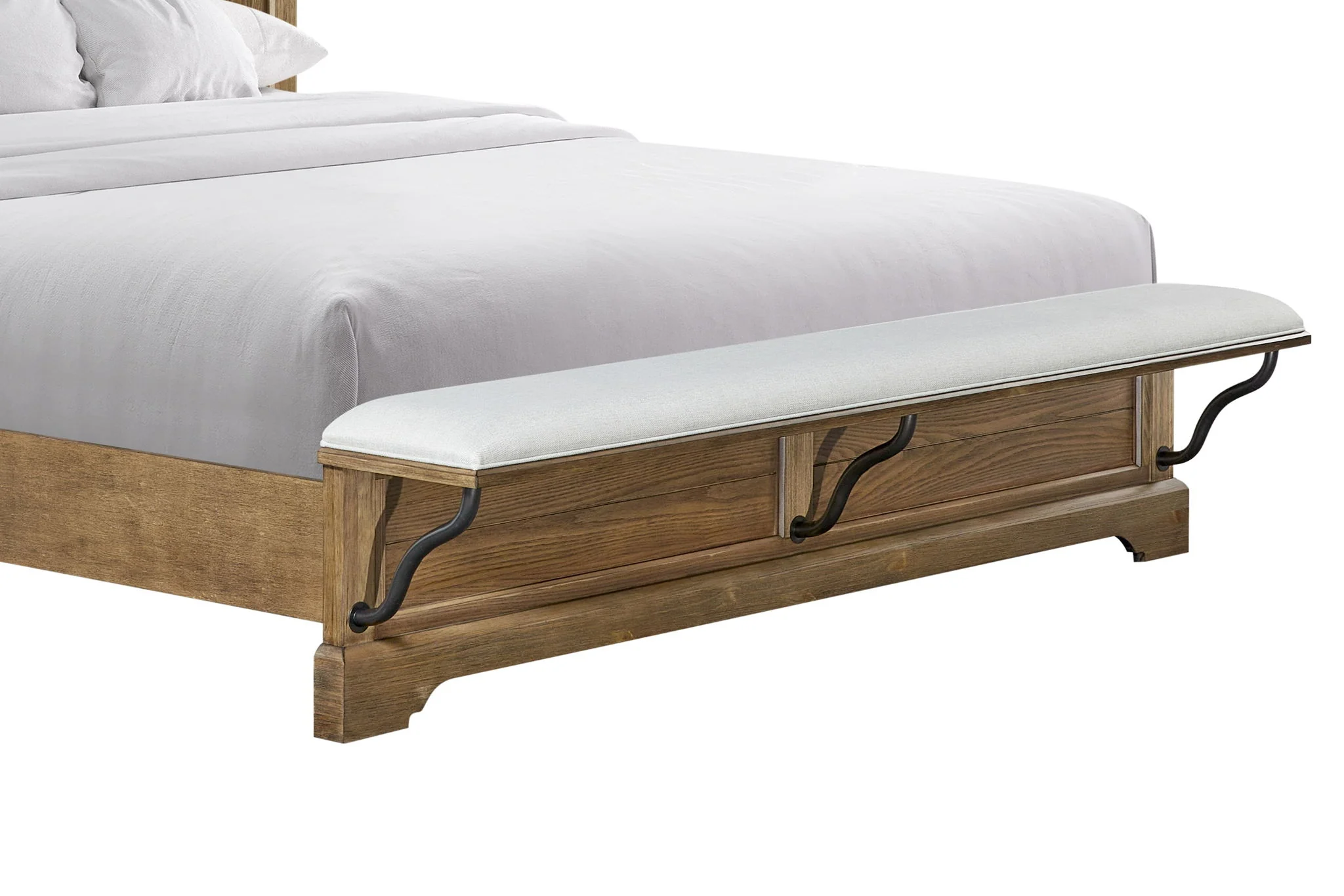 Bellamy Lane - Panel Bed With Bench - Image 6