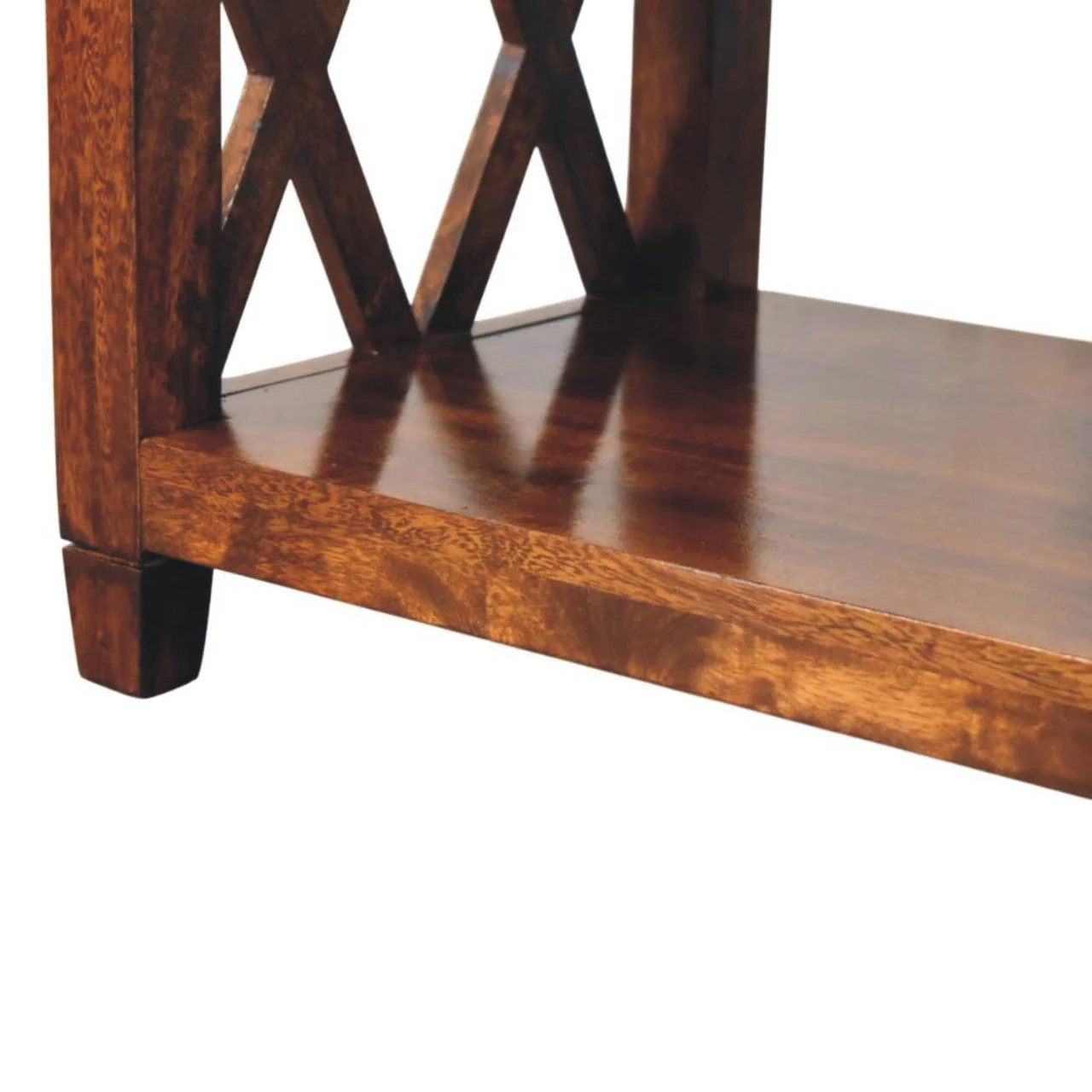 Belmont - X Frame Coffee Table - Brown - Image 9