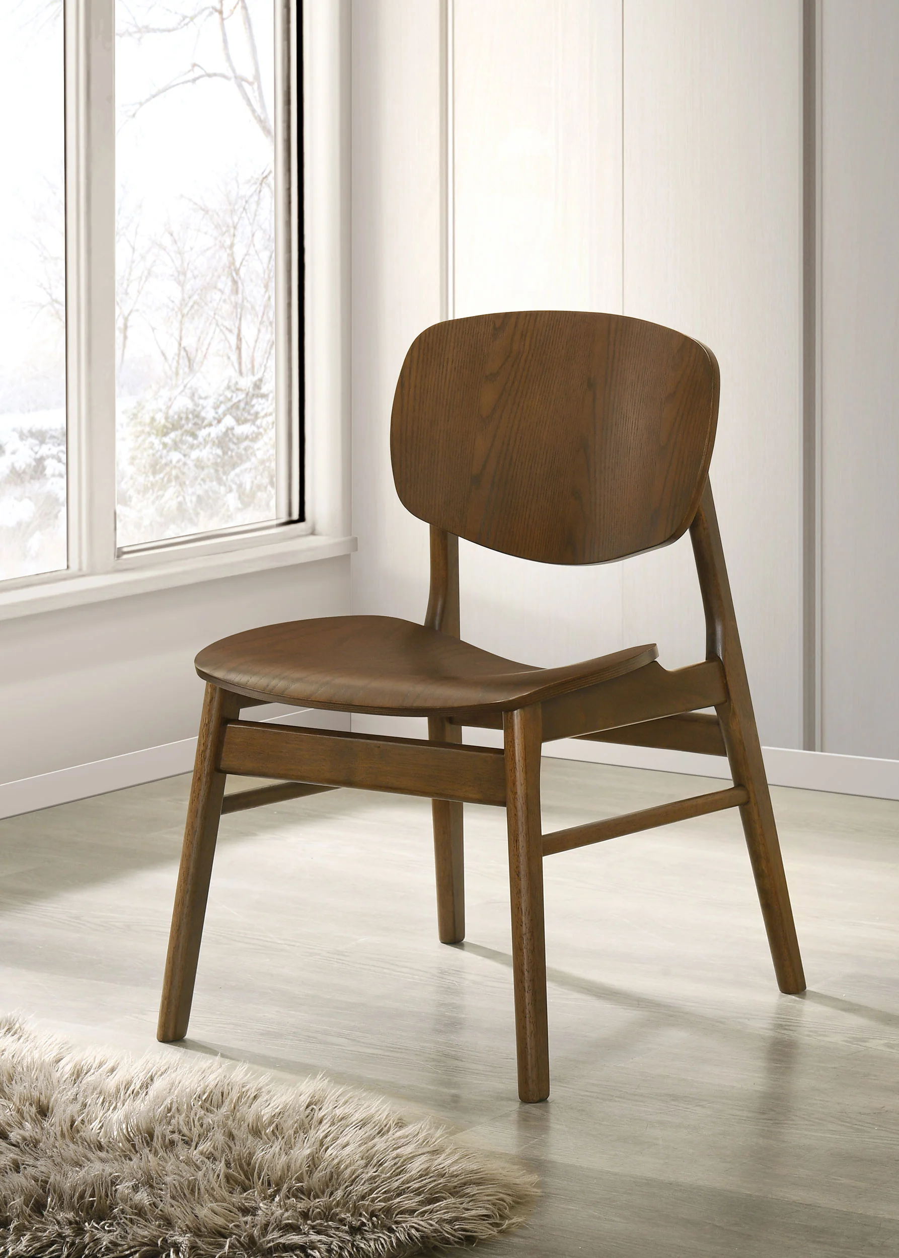 Benford Dining Side Chair Wood Seat Dark Brown (Set of 2) - Image 3