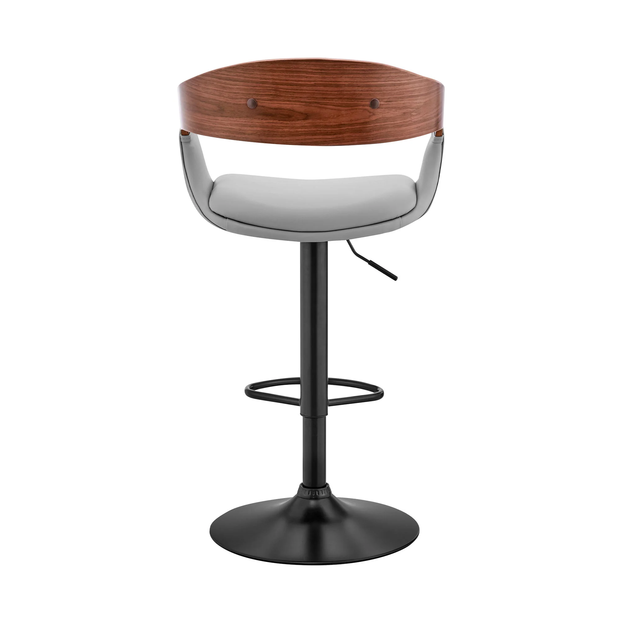 Benson - Adjustable Bar Stool - Walnut Wood - Image 13