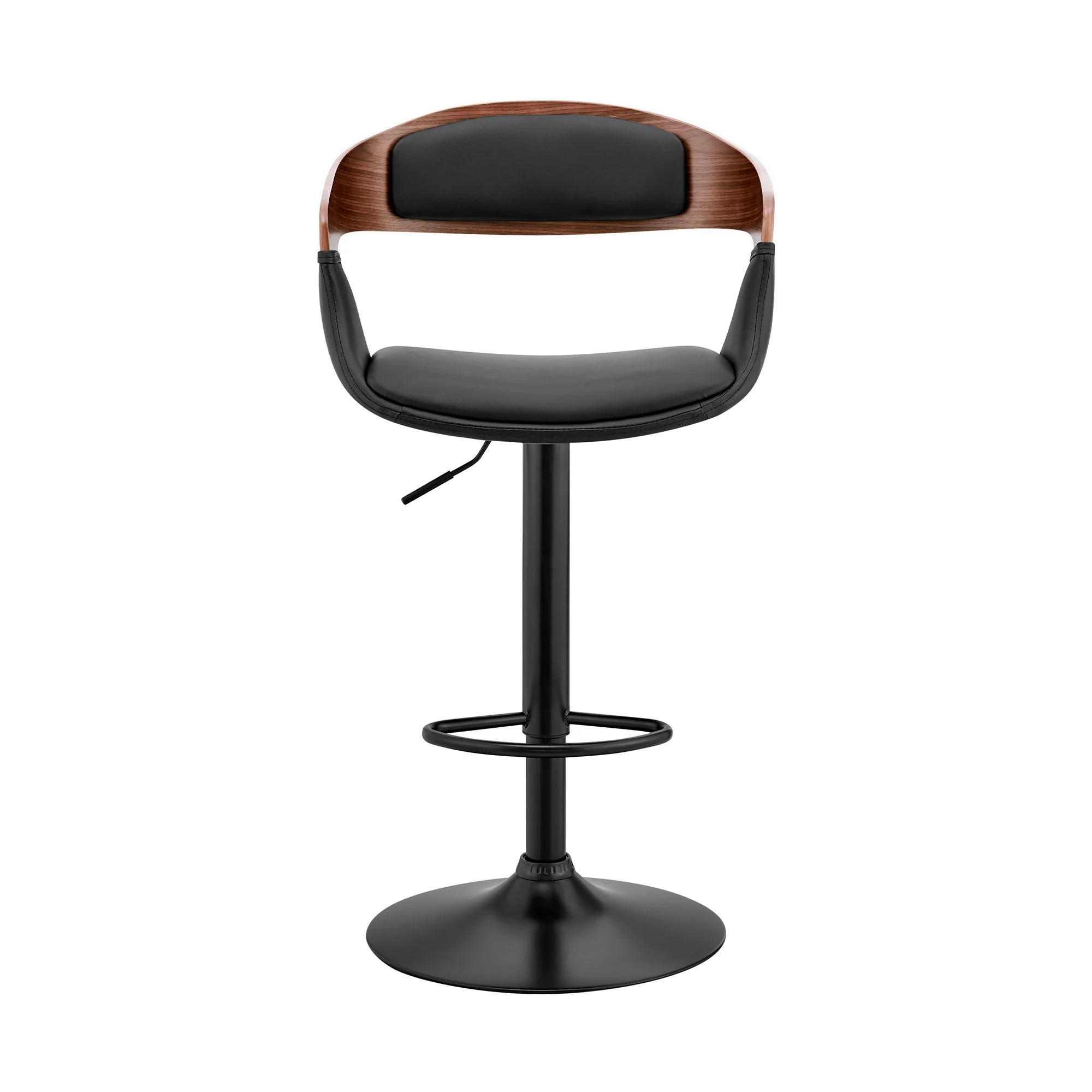 Benson - Adjustable Bar Stool - Walnut Wood - Image 16