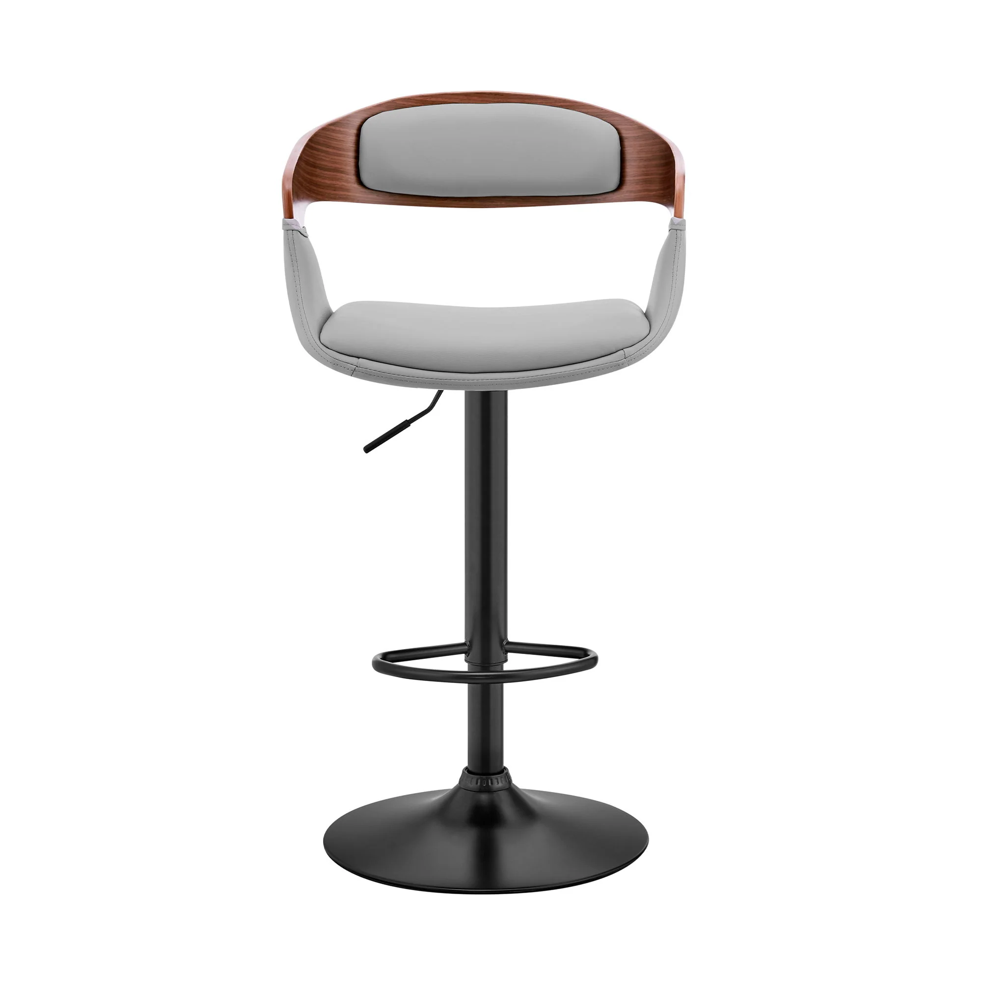 Benson - Adjustable Bar Stool - Walnut Wood - Image 4