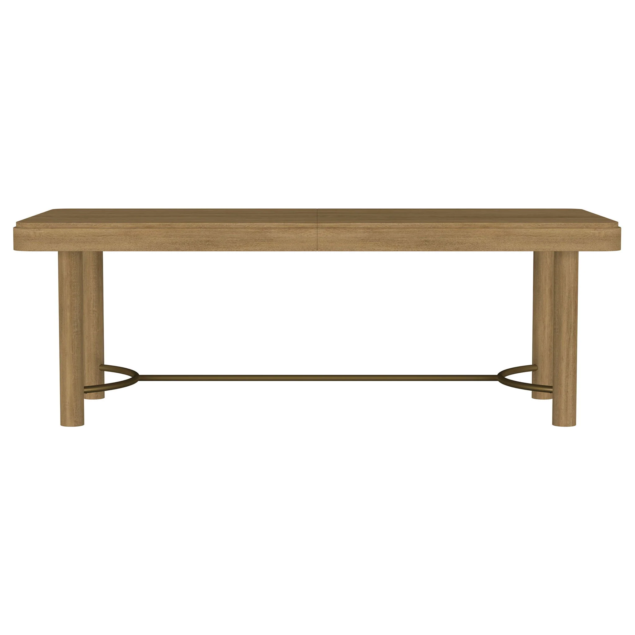 Benson - Extension Leaf Dining Table With Trestle Base - Sand - Image 7