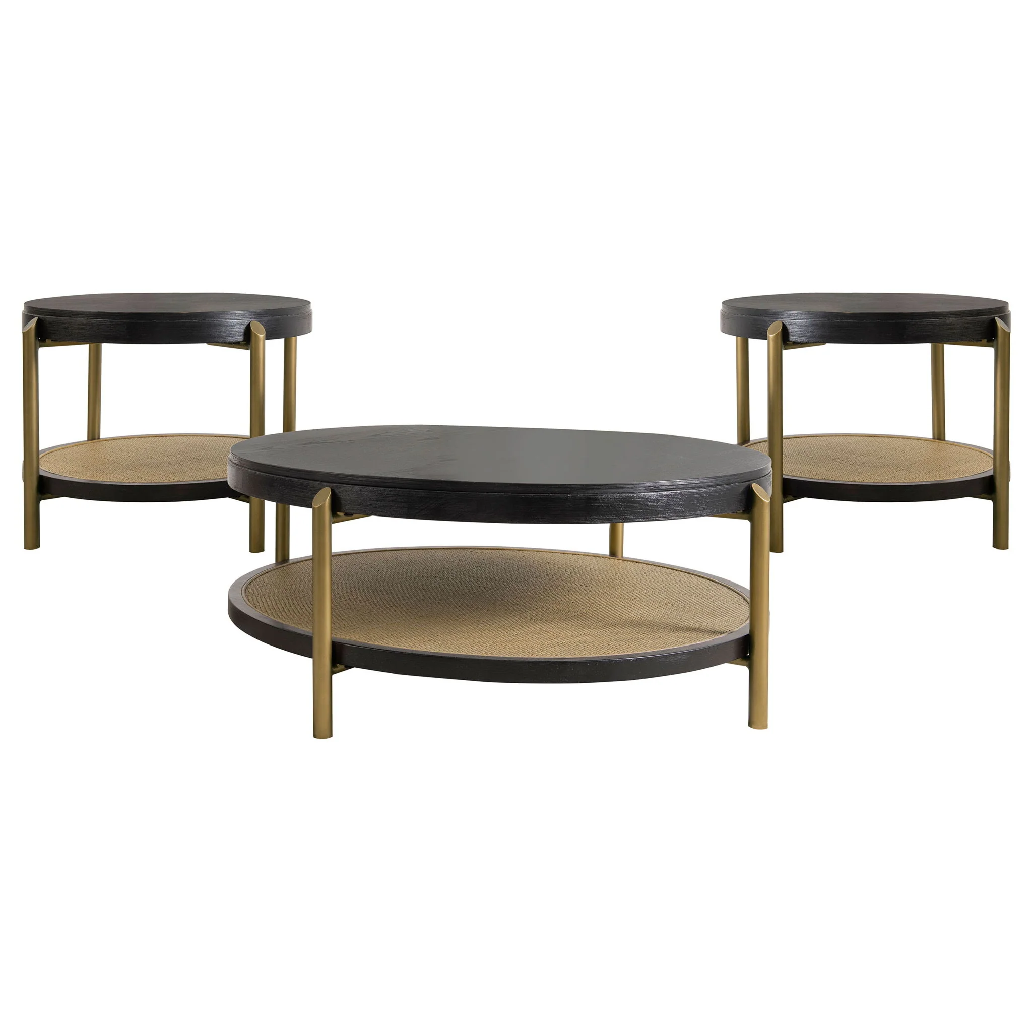 Benson - Round Coffee And End Table Set - Image 2
