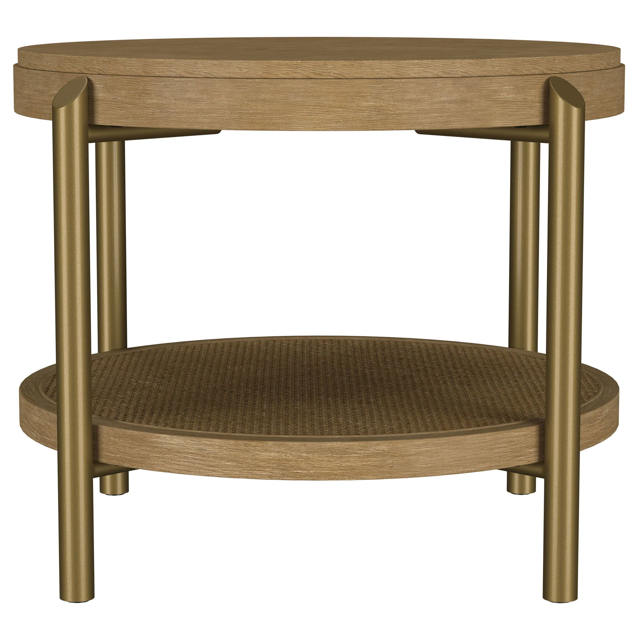 Benson - Round Table With Storage Shelf - Image 7
