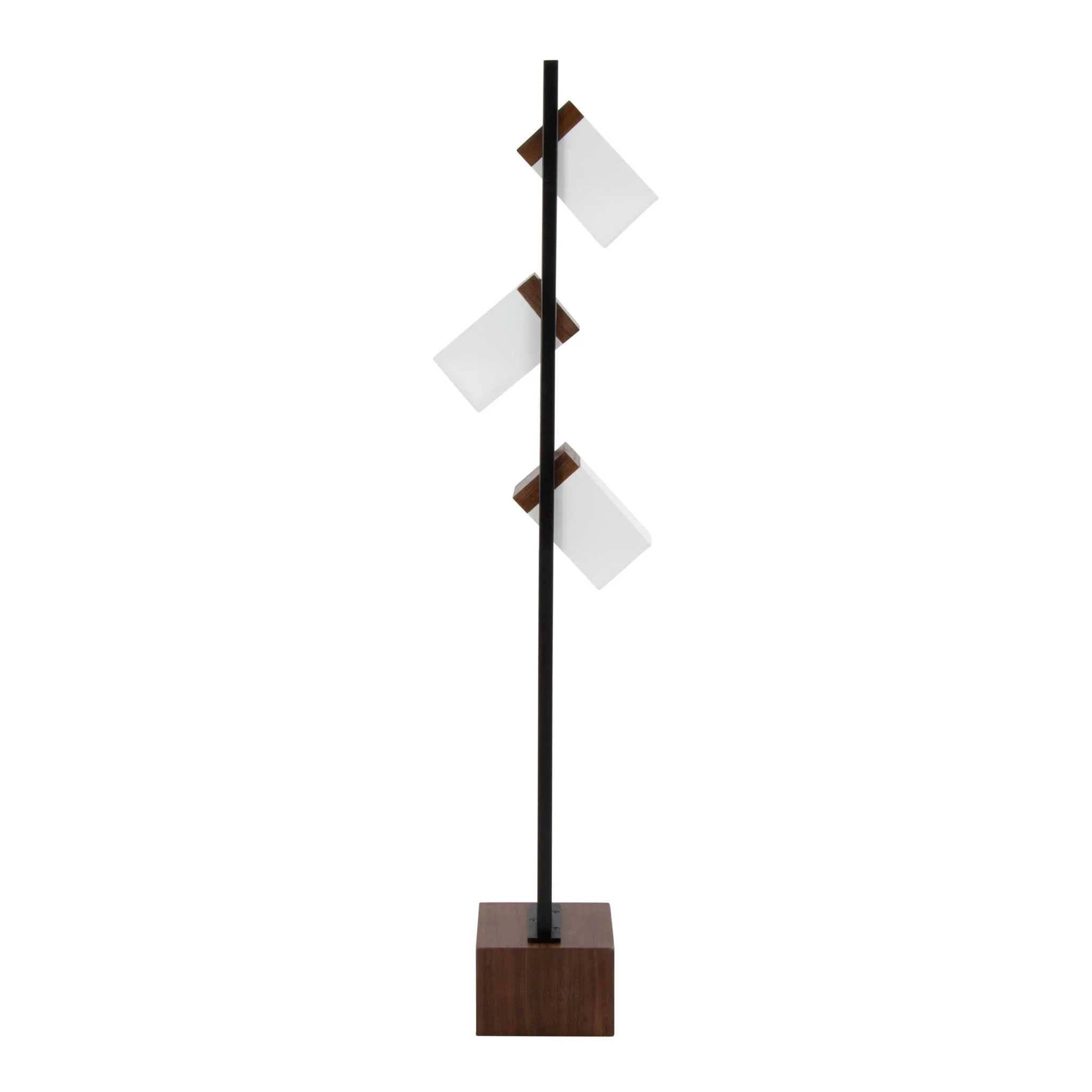 Bento - Contemporary Floor Lamp - Black / Walnut / White - Image 5