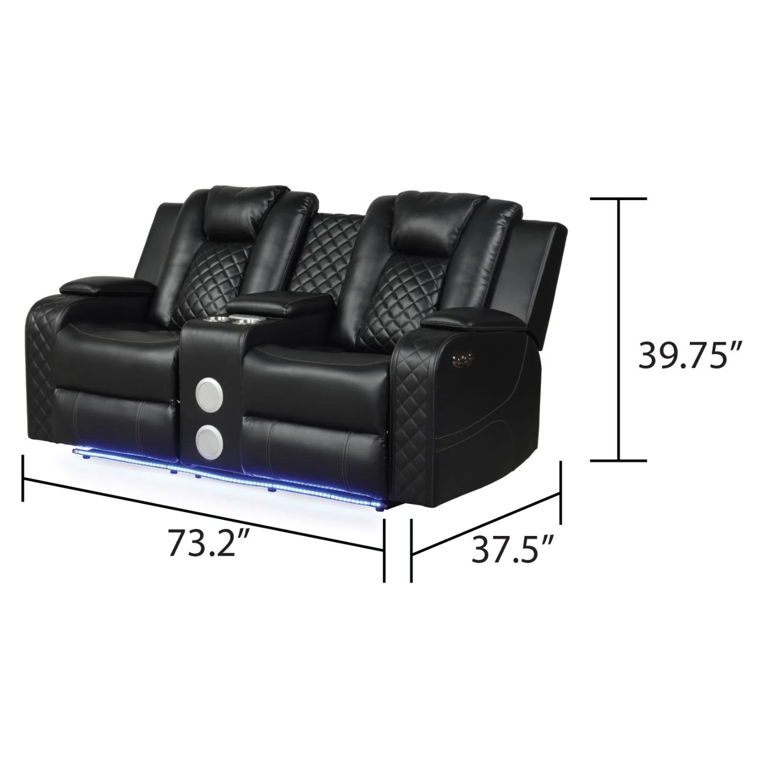 Benz - LED & Power Recliner With Adjustable Headrests And Ambient LED Lighting - Image 13