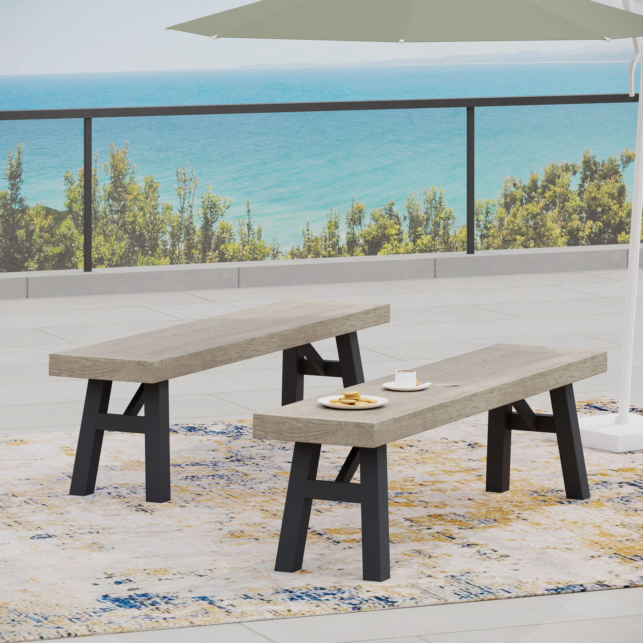 Bettina - Bench - Gray - Image 8