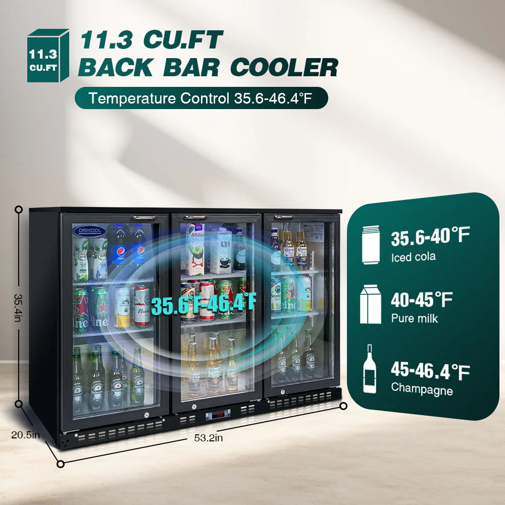 Beverage Refrigerators Glass Door Back Bar, Cooler, Commercial Beer Wine And Drink Fridge - Image 8