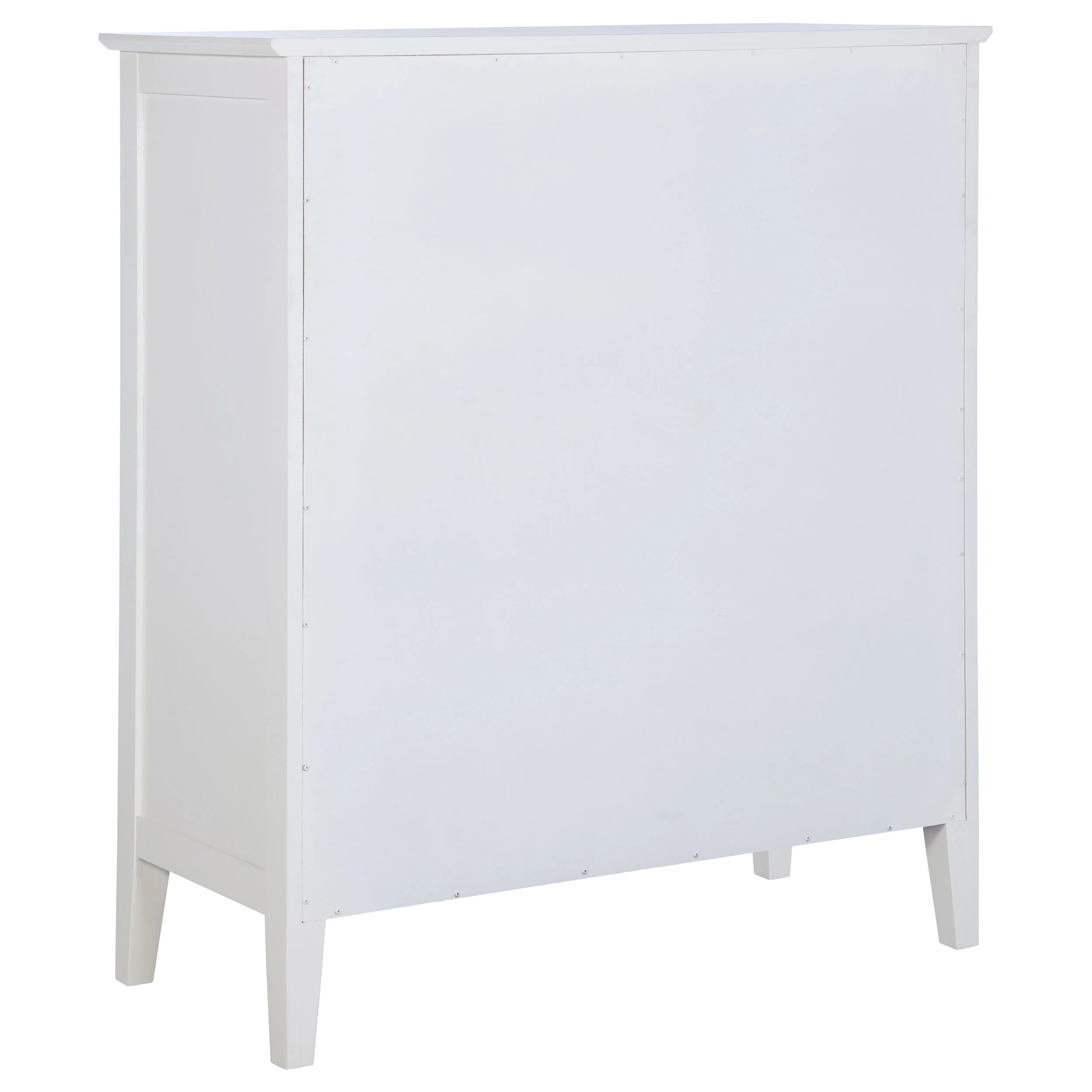 Bexhill 8-Drawer Chest of Drawers, White with Rattan - Image 7