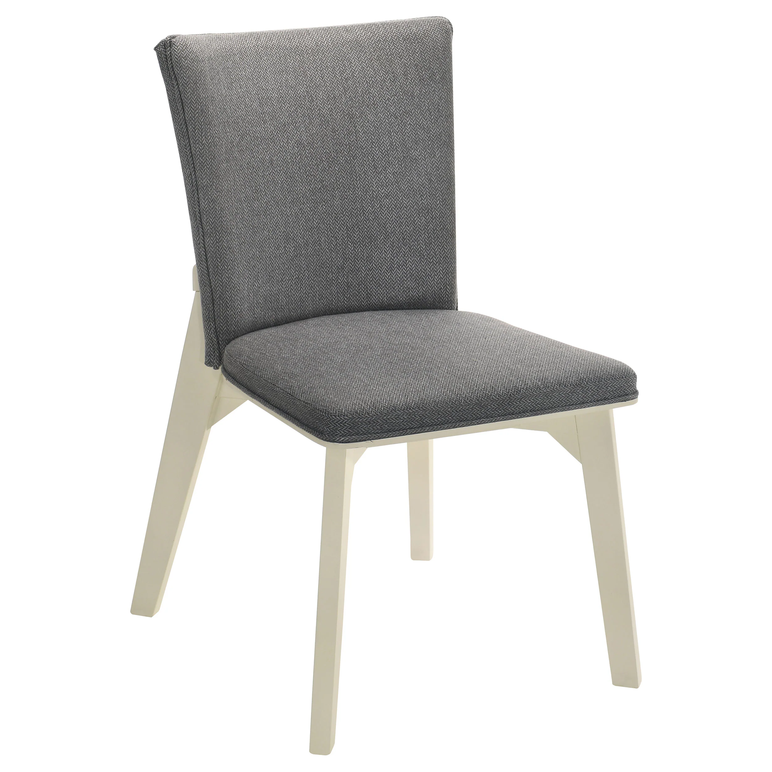 Biloxi Upholstered Dining Side Chair Grey, Set of 2 - Image 4