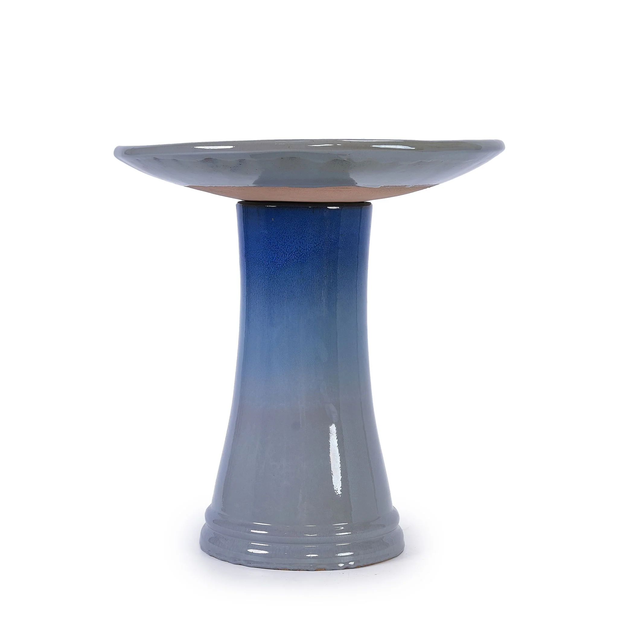 Birdbath For Patio, Garden - Blue Gray - Image 8