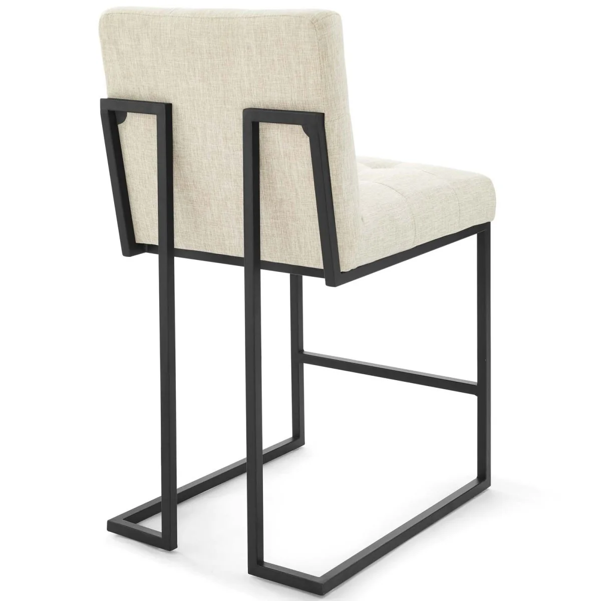 Biscuit Tufted Fabric Counter Stool Set of 2 - Image 4