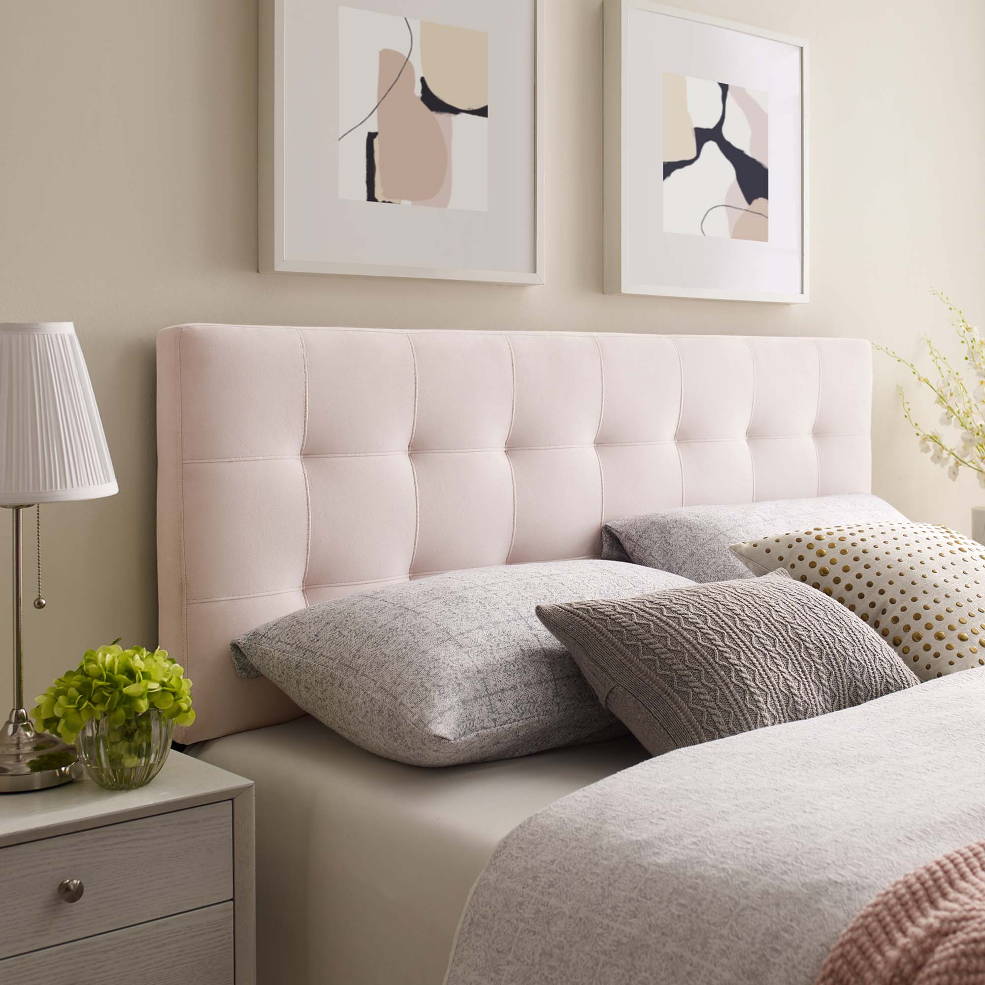 Biscuit Tufted Performance Velvet Headboard - Image 60