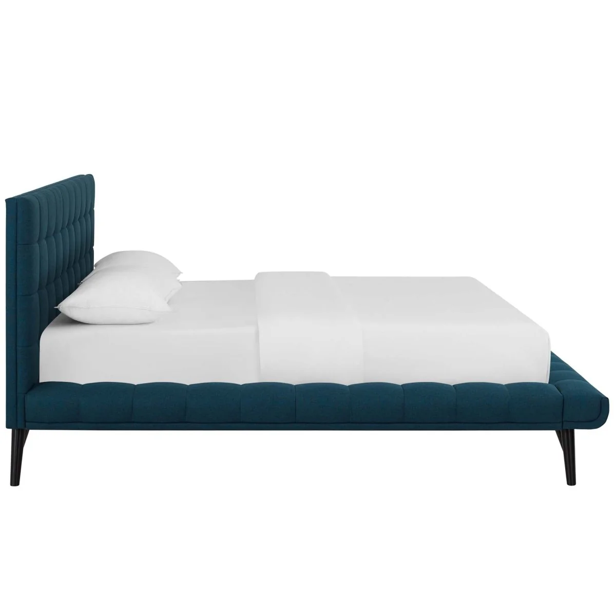 Biscuit Tufted Performance Velvet Queen Platform Bed - Image 14
