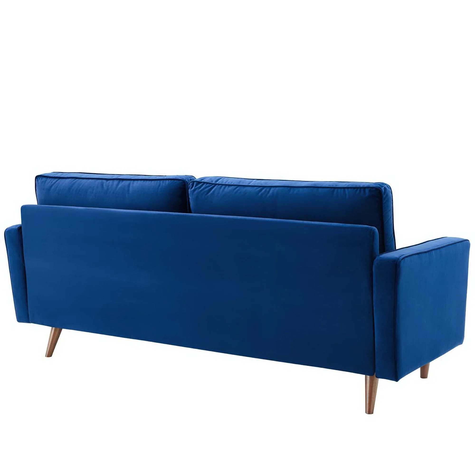 Biscuit Tufted Performance Velvet Sofa with Bolster Pillows - Image 30