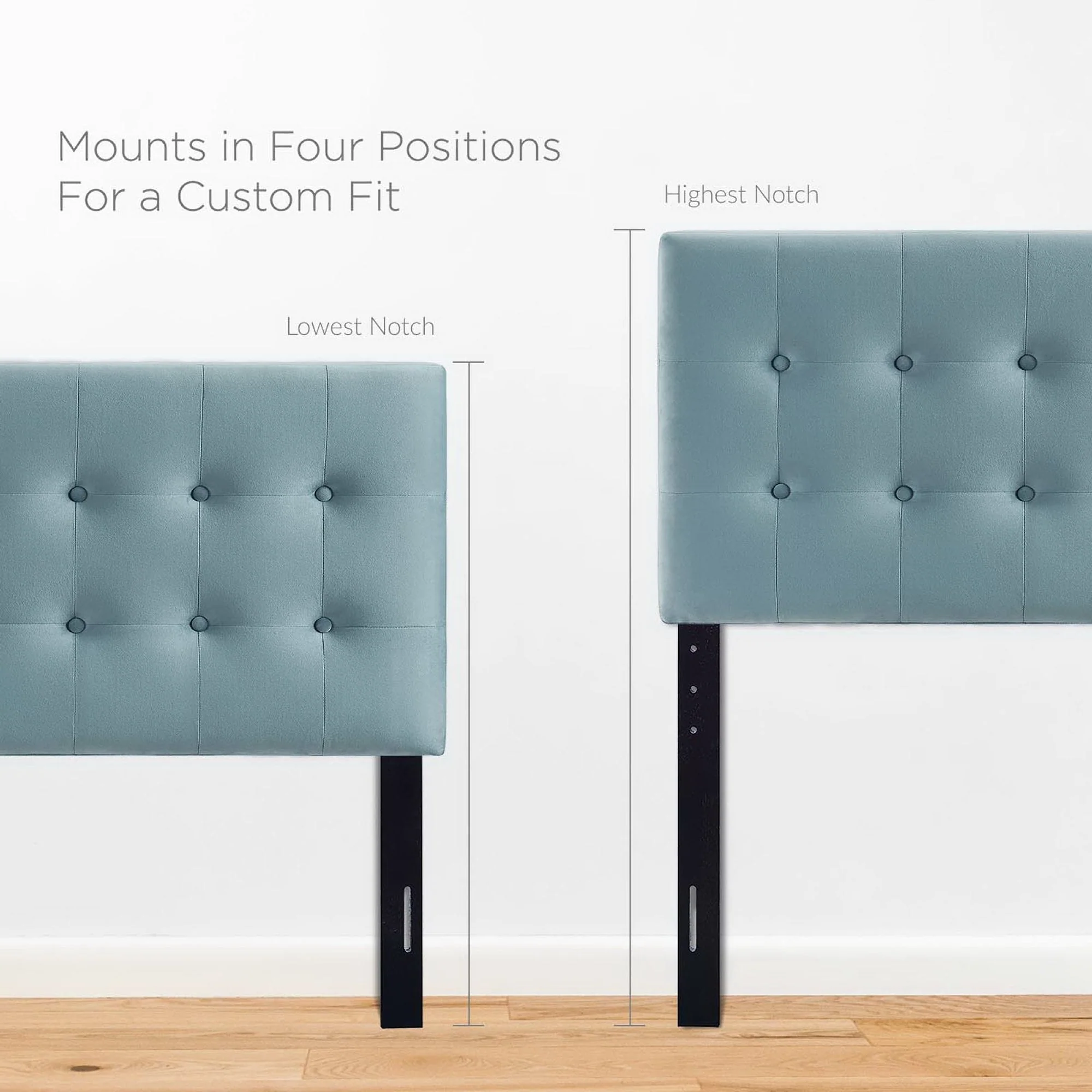 Biscuit Tufted Performance Velvet Upholstered Headboard - Image 13